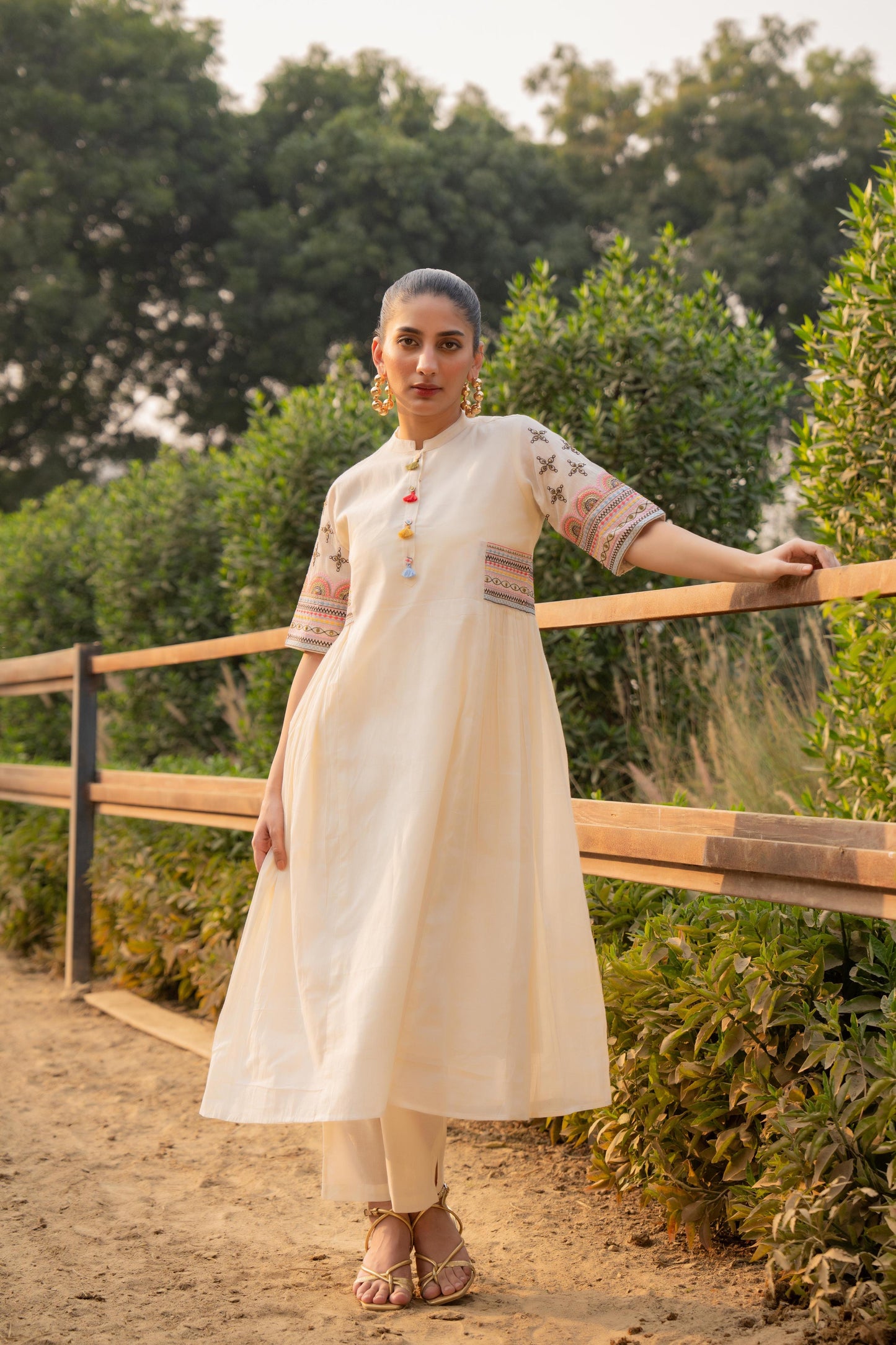 Preety cotton Aline kurta pant