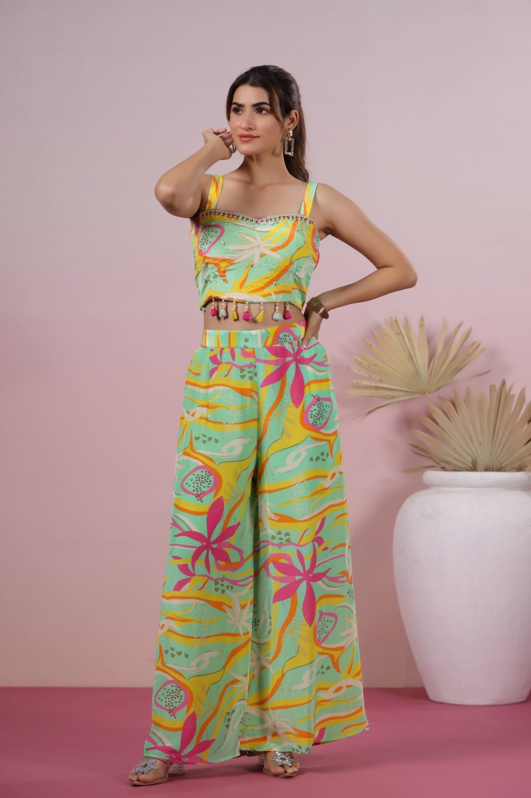 Indo western crepe jacket style