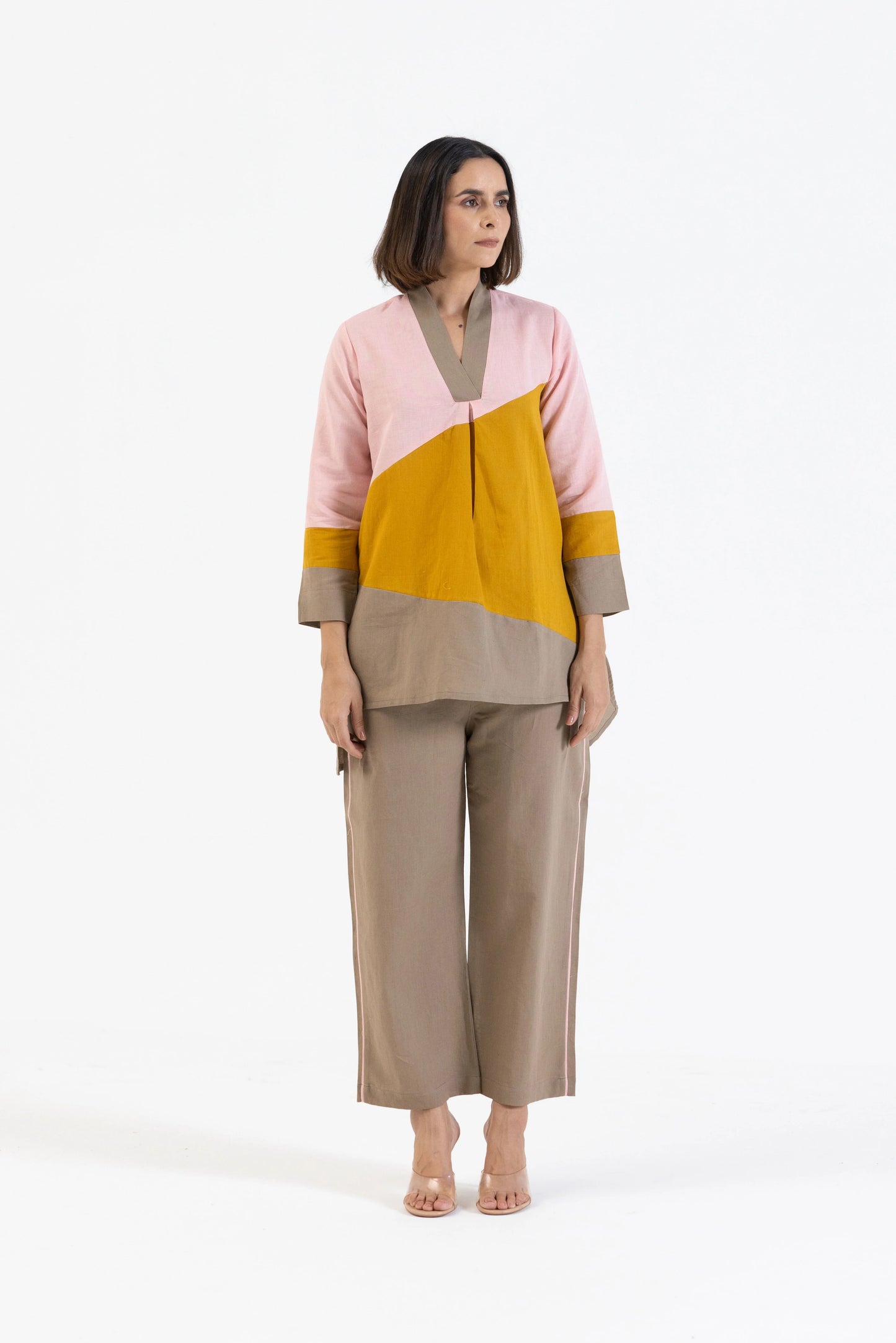 Linen cotton Co-Ord Set in Colour