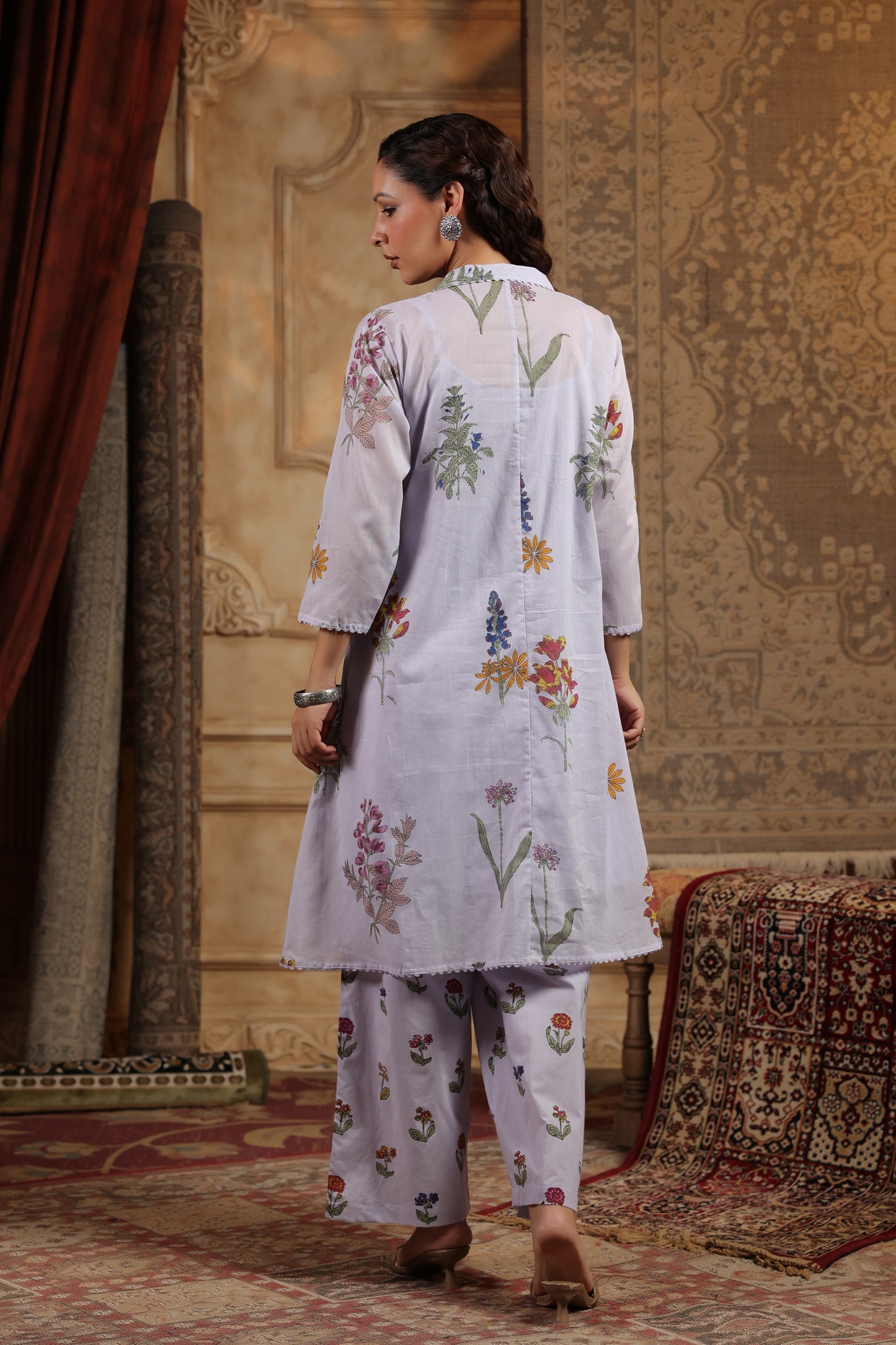 Mul cotton lavender Co ord set