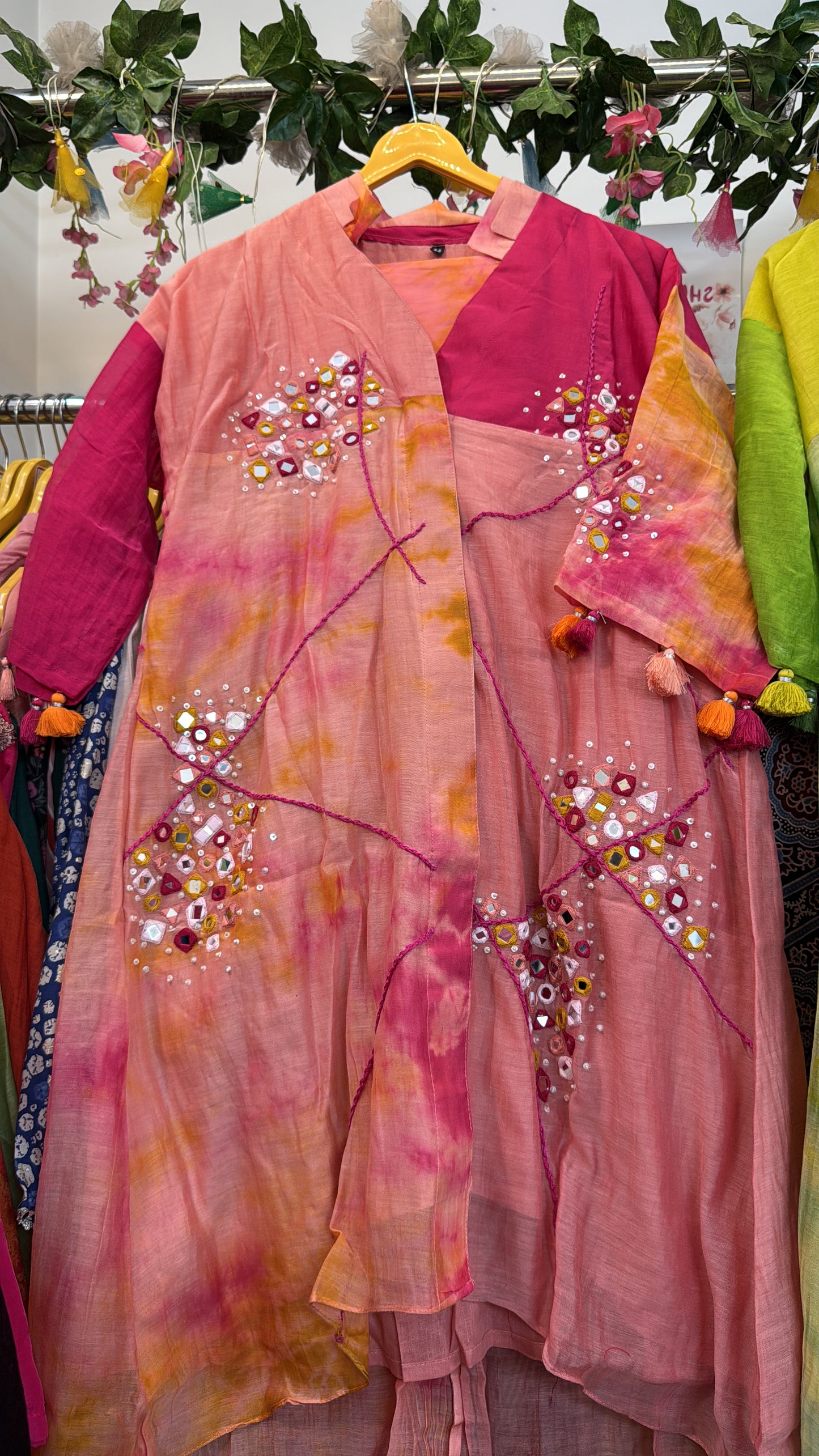 Shibori mul chandari Co ord