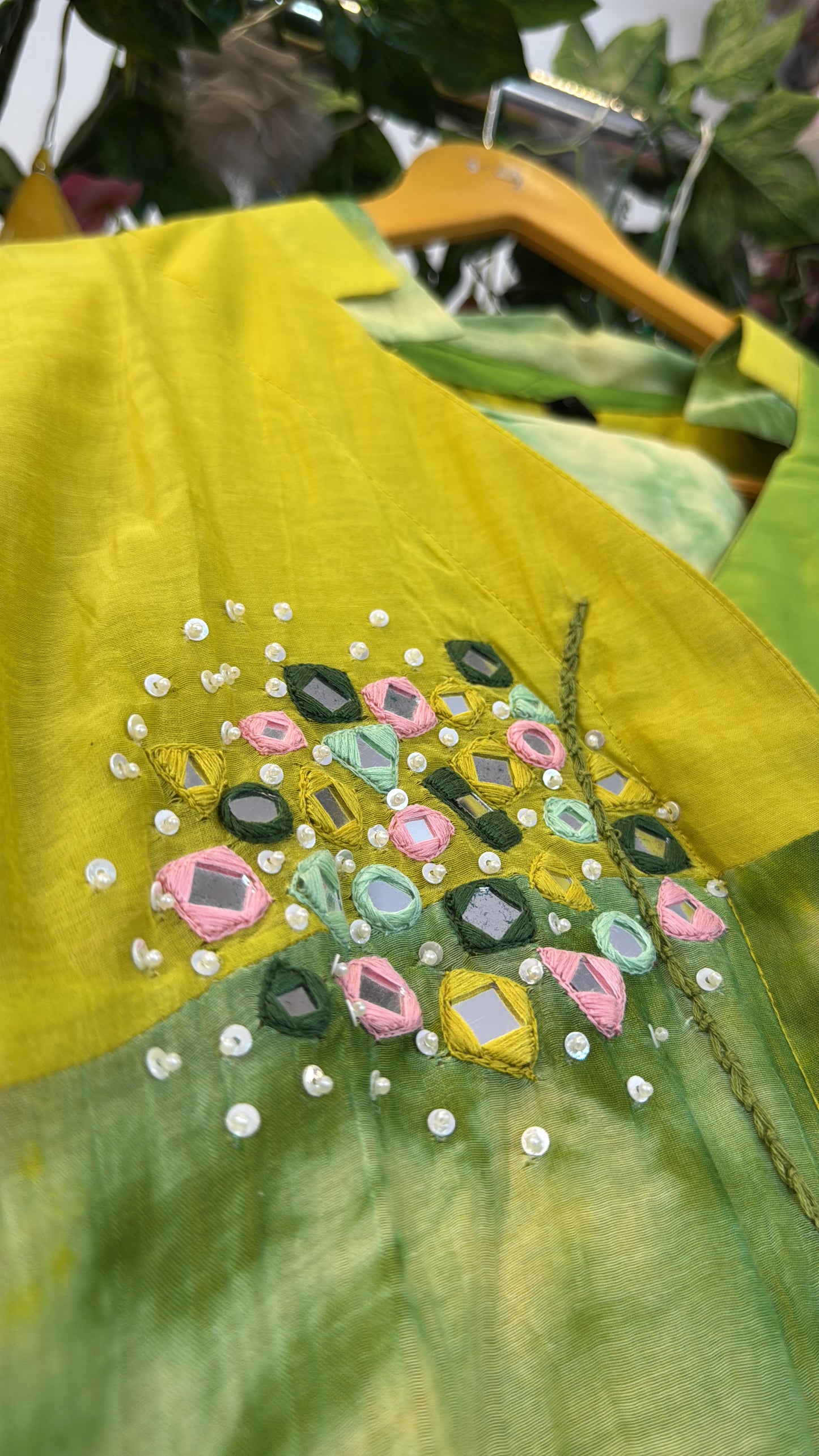 Shibori mul chandari Co ord
