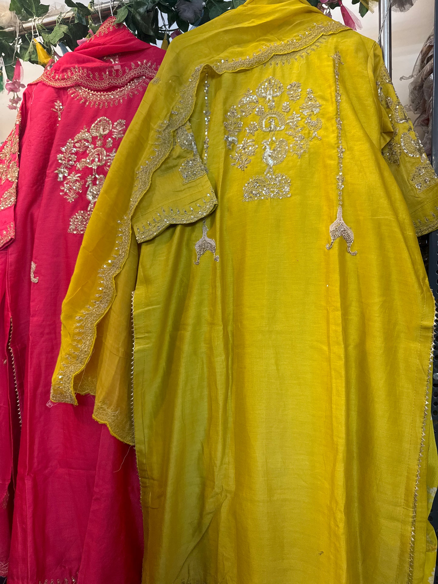Peacoak Chandari silk suit