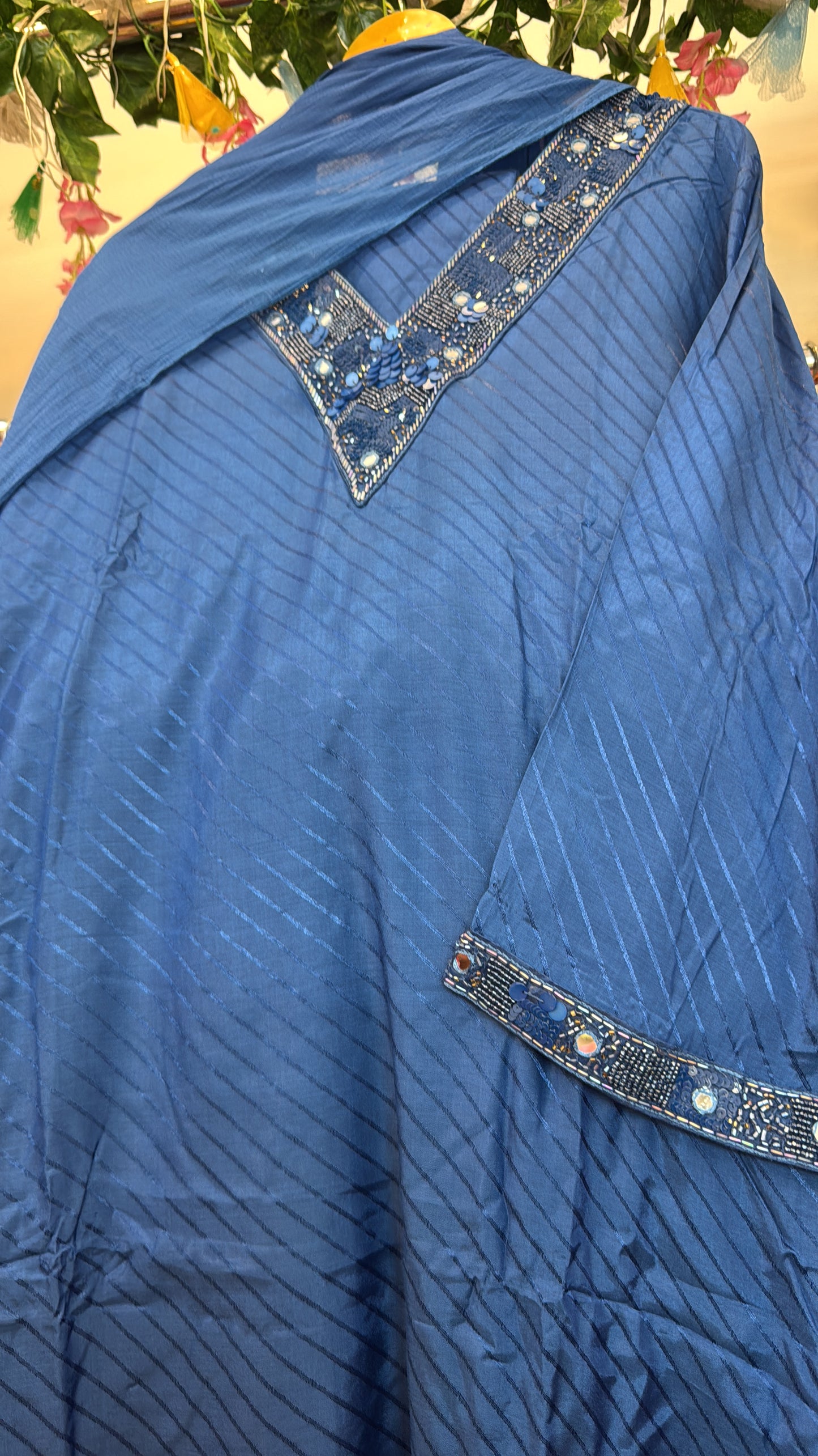 Gajji soft red and blue