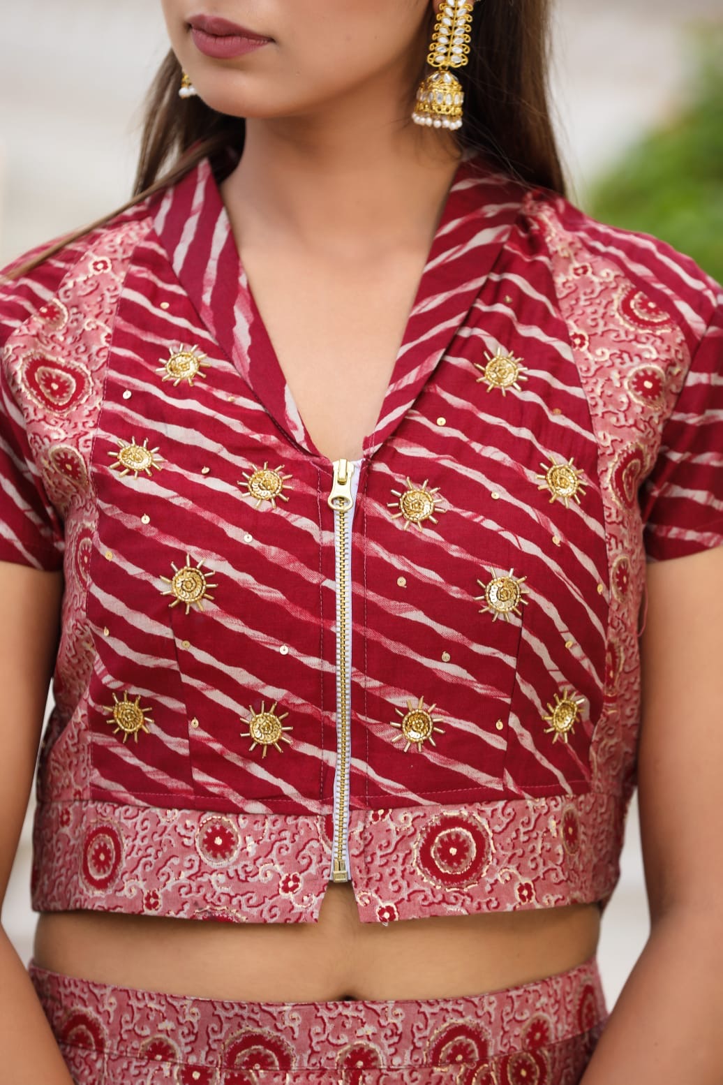 Modal skirt blouse duppata