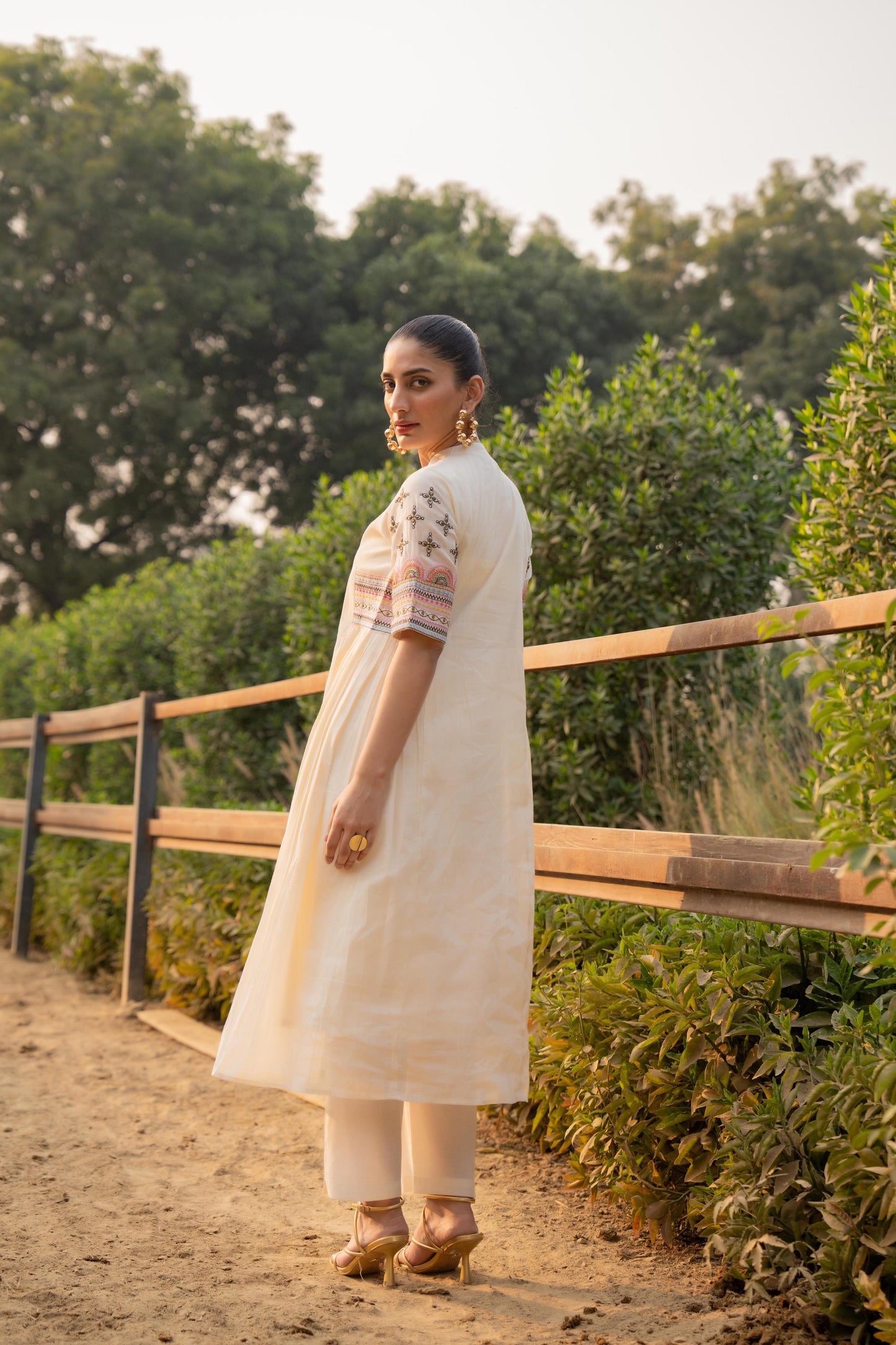 Preety cotton Aline kurta pant