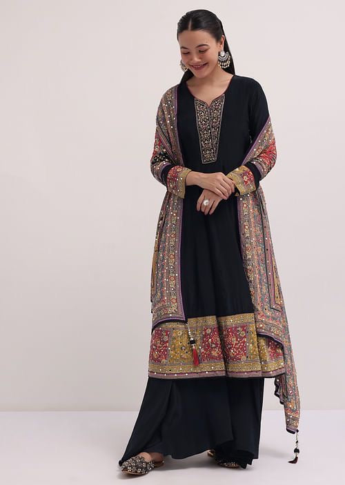Black royal Anarkali