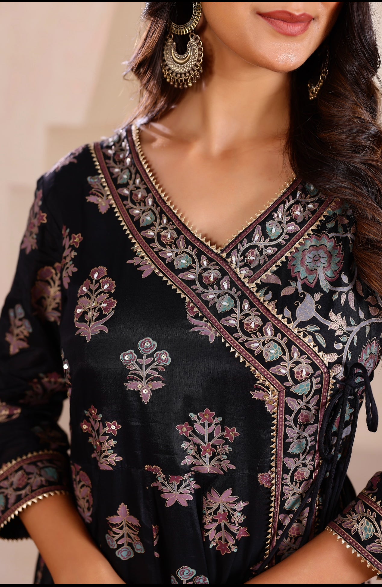 Art silk gown duppata (5 colour)