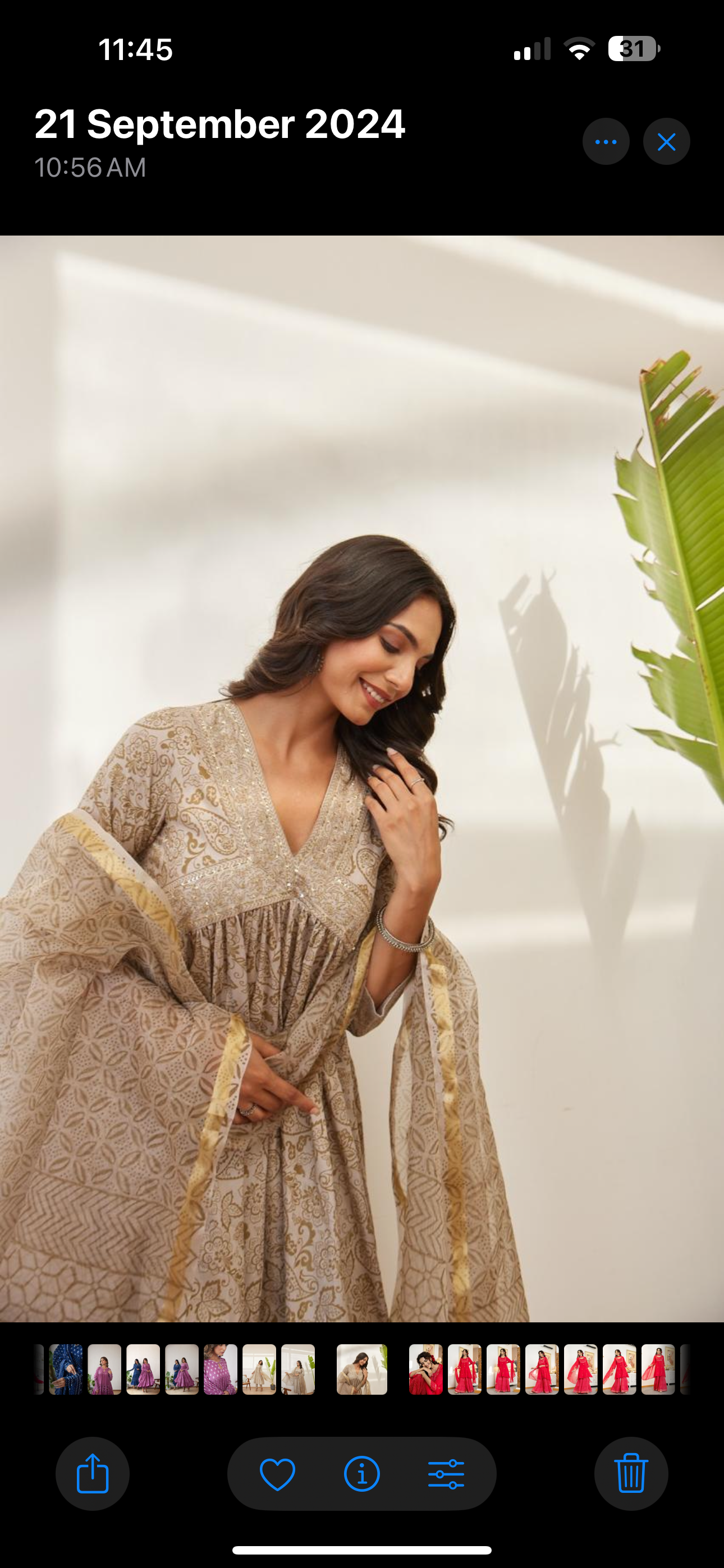 Floral Printed Pure cotton Silk Empire