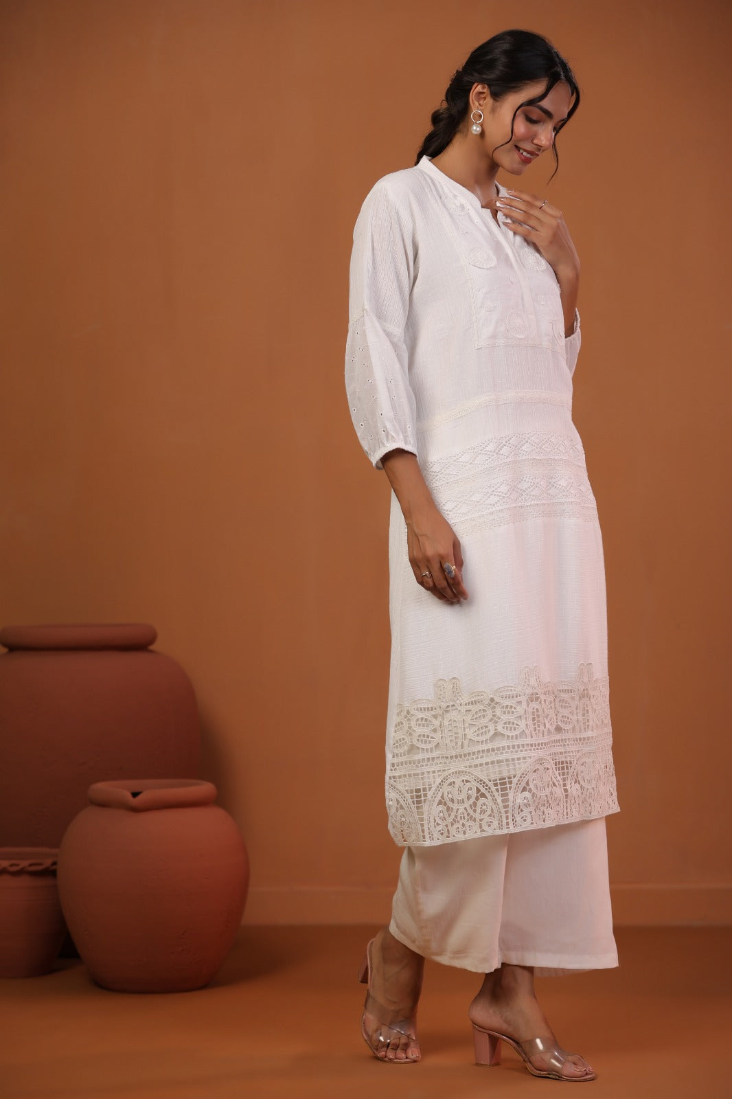 White imported prime kurta pant