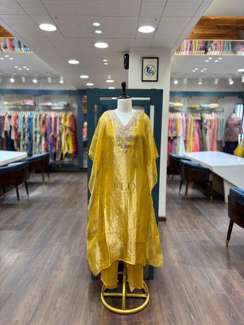 Designer tissue kaftan