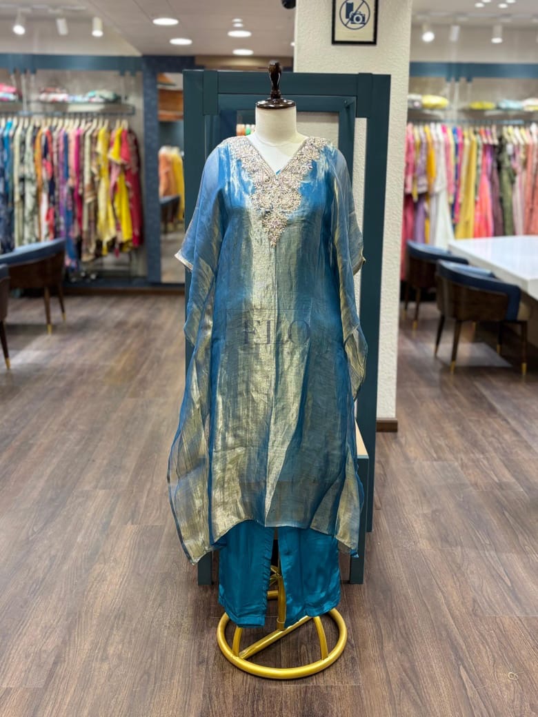 Designer tissue kaftan