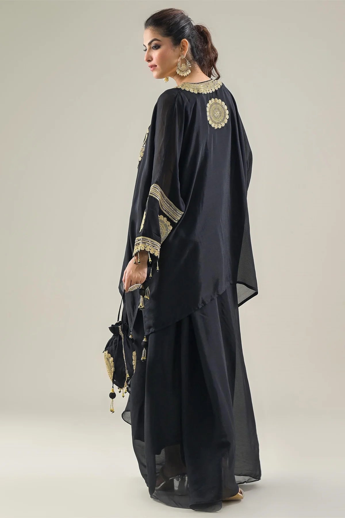 Black skirt indo western