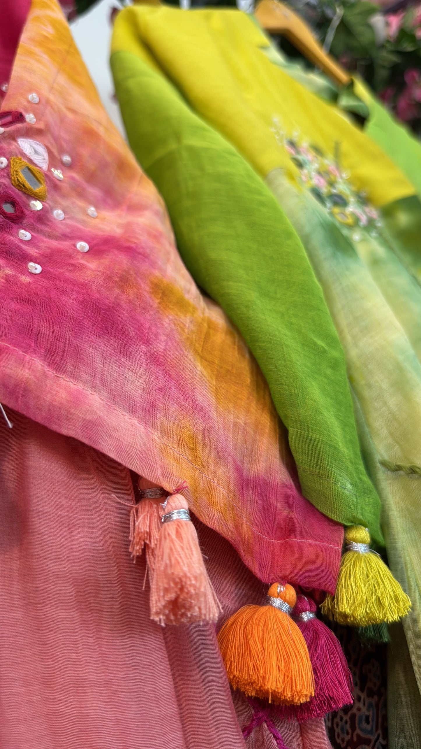 Shibori mul chandari Co ord