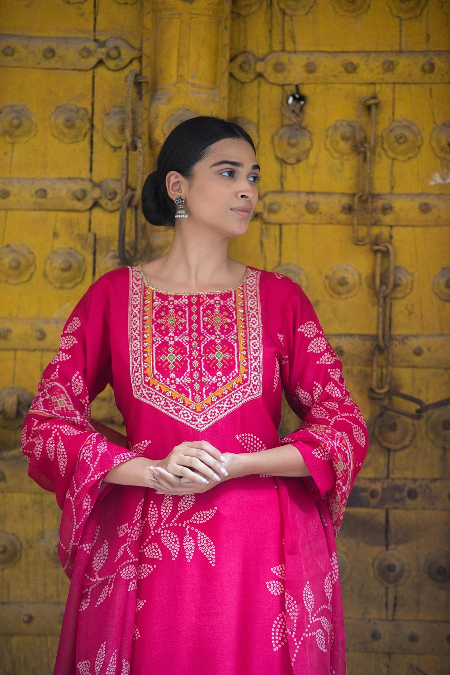 Fussy Russian silk suit