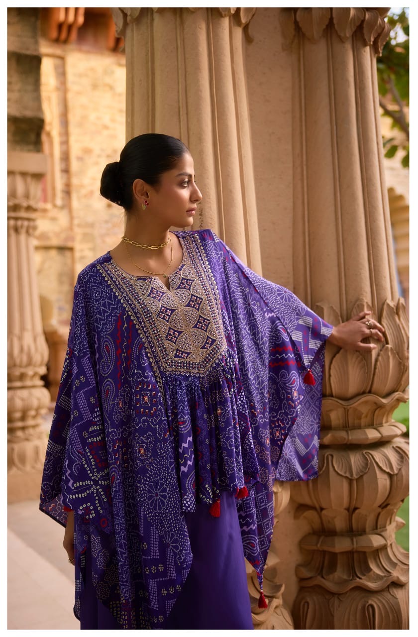 Royal Purple Suhana kaftan Set