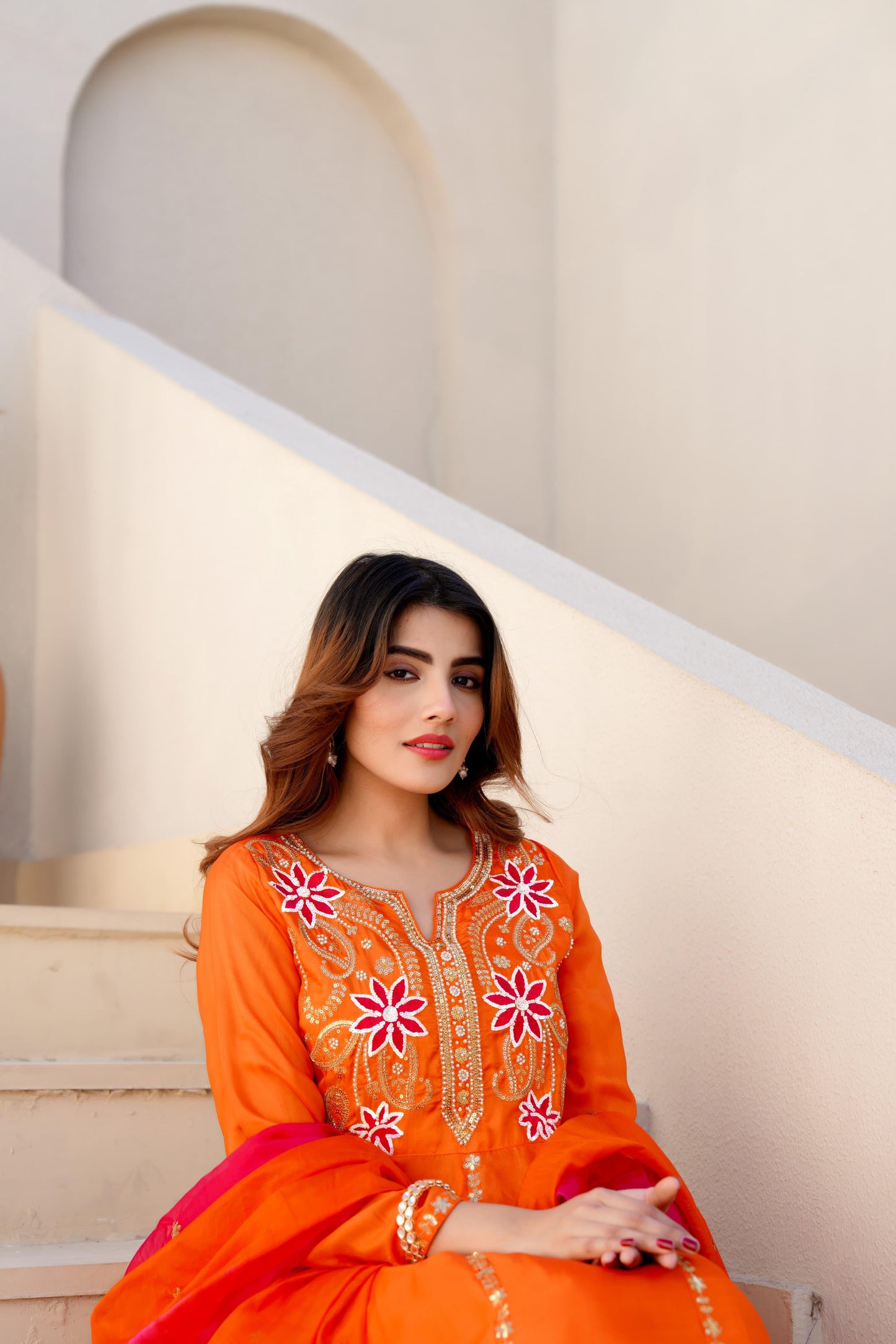 Fanta silk Anarkali