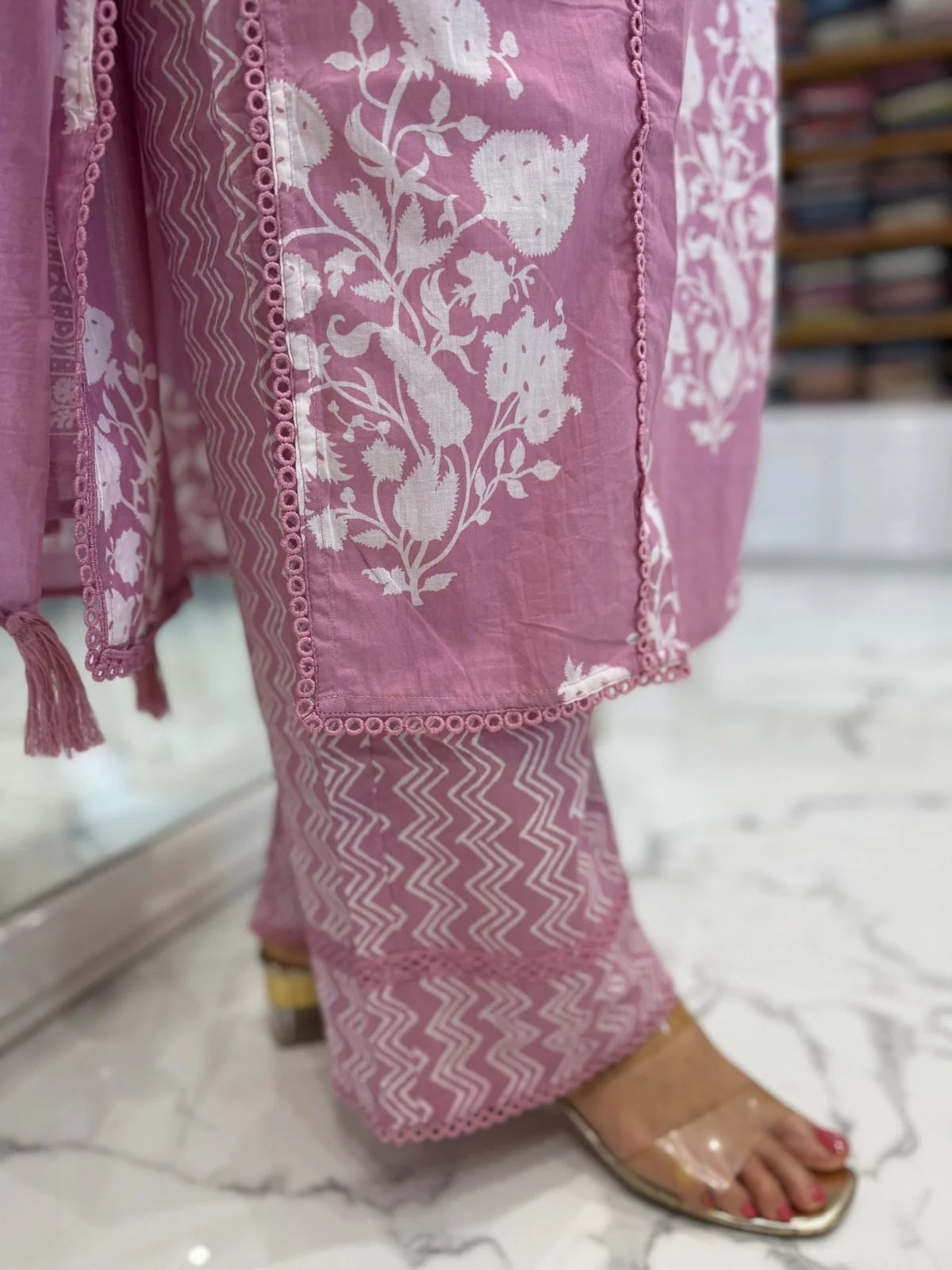 Nude pink Smarty cotton suit