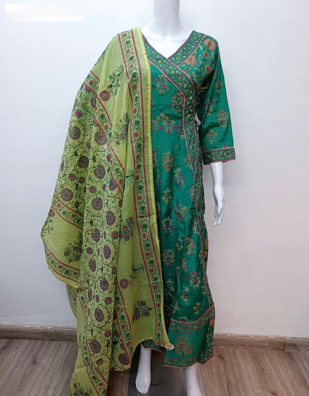 Art silk gown duppata (5 colour)