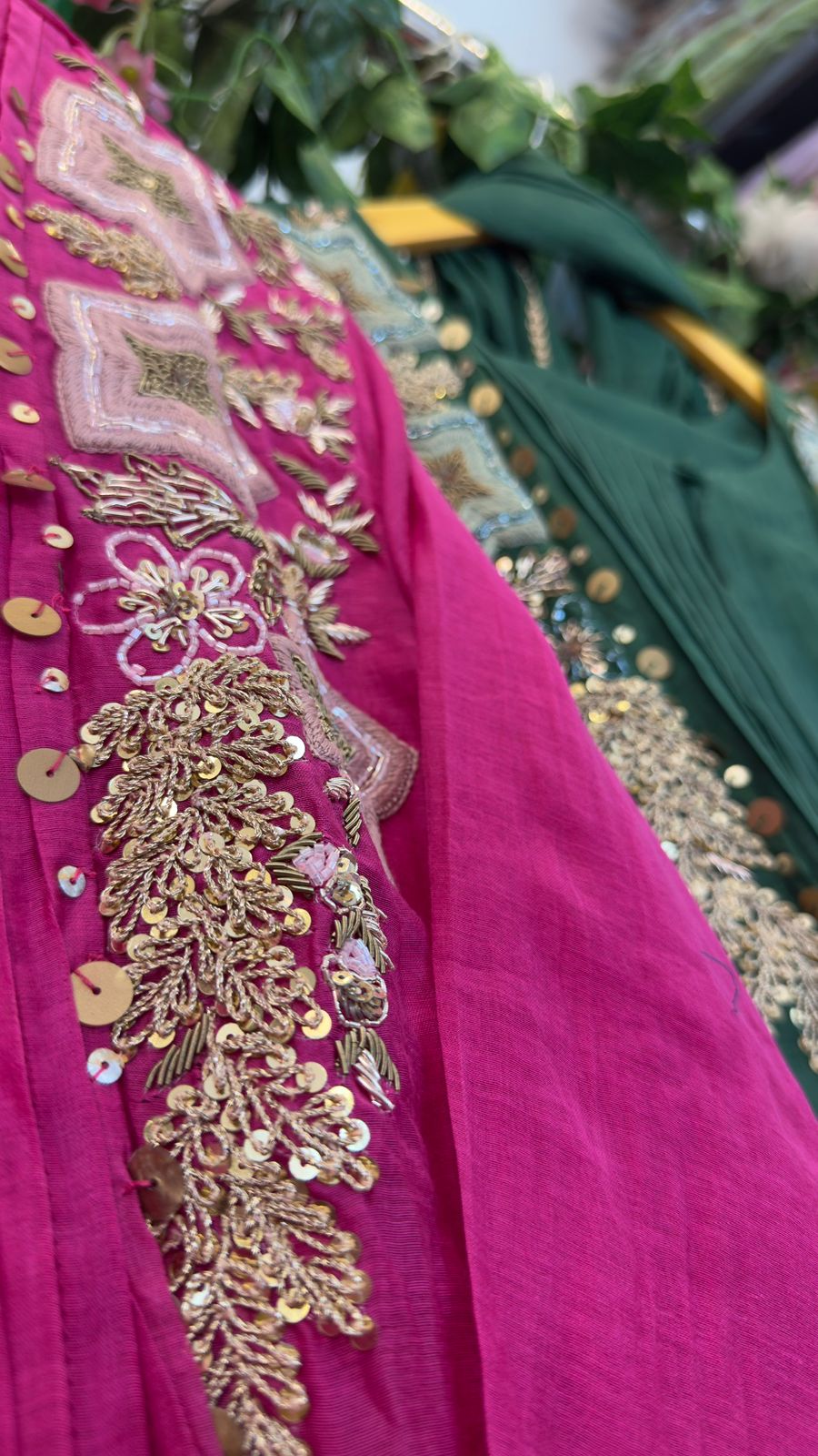 Jacket style mul chandari suit
