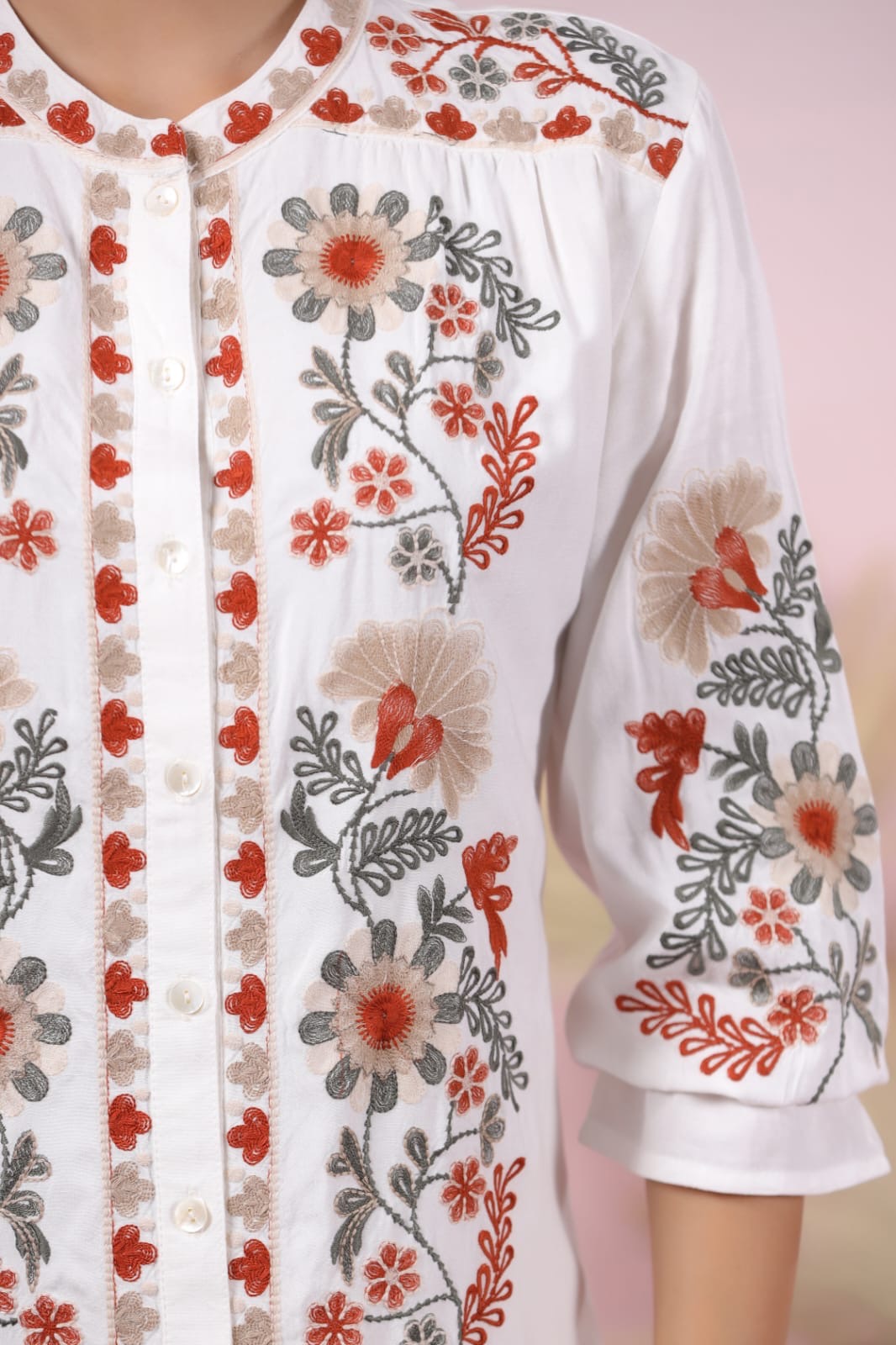 Kashmiri embroidery co ord
