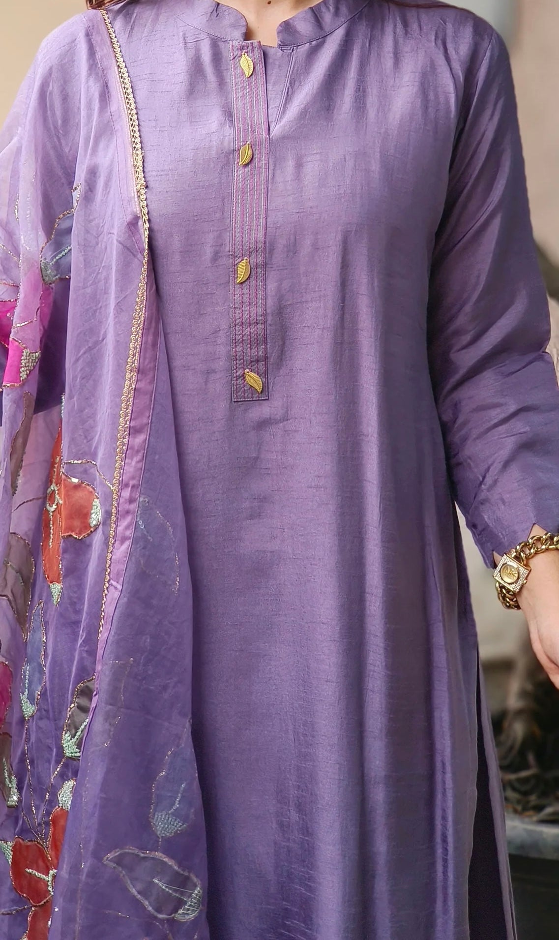 Pure silk suit with beautiful duppatta