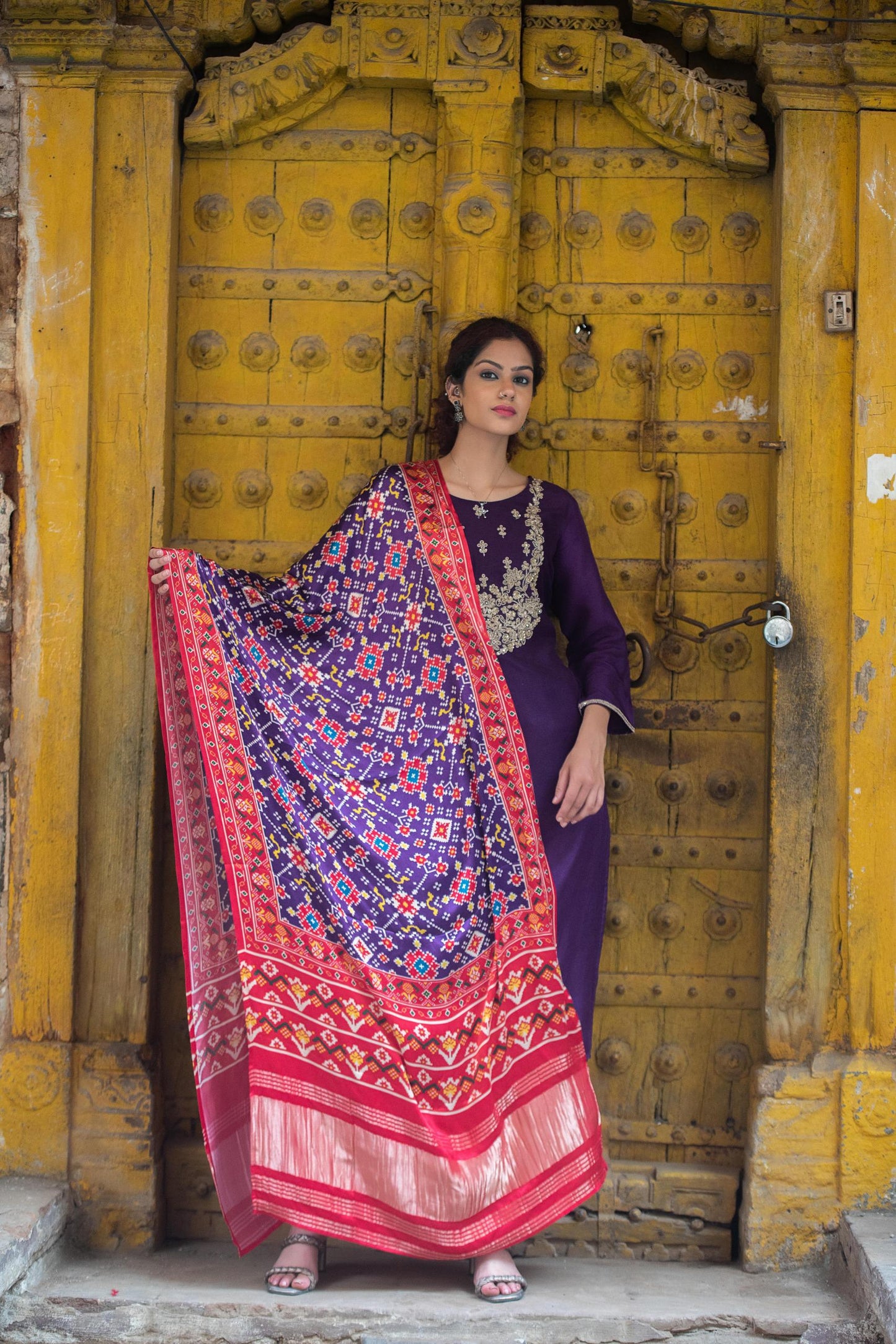 Patola gajji silk suit
