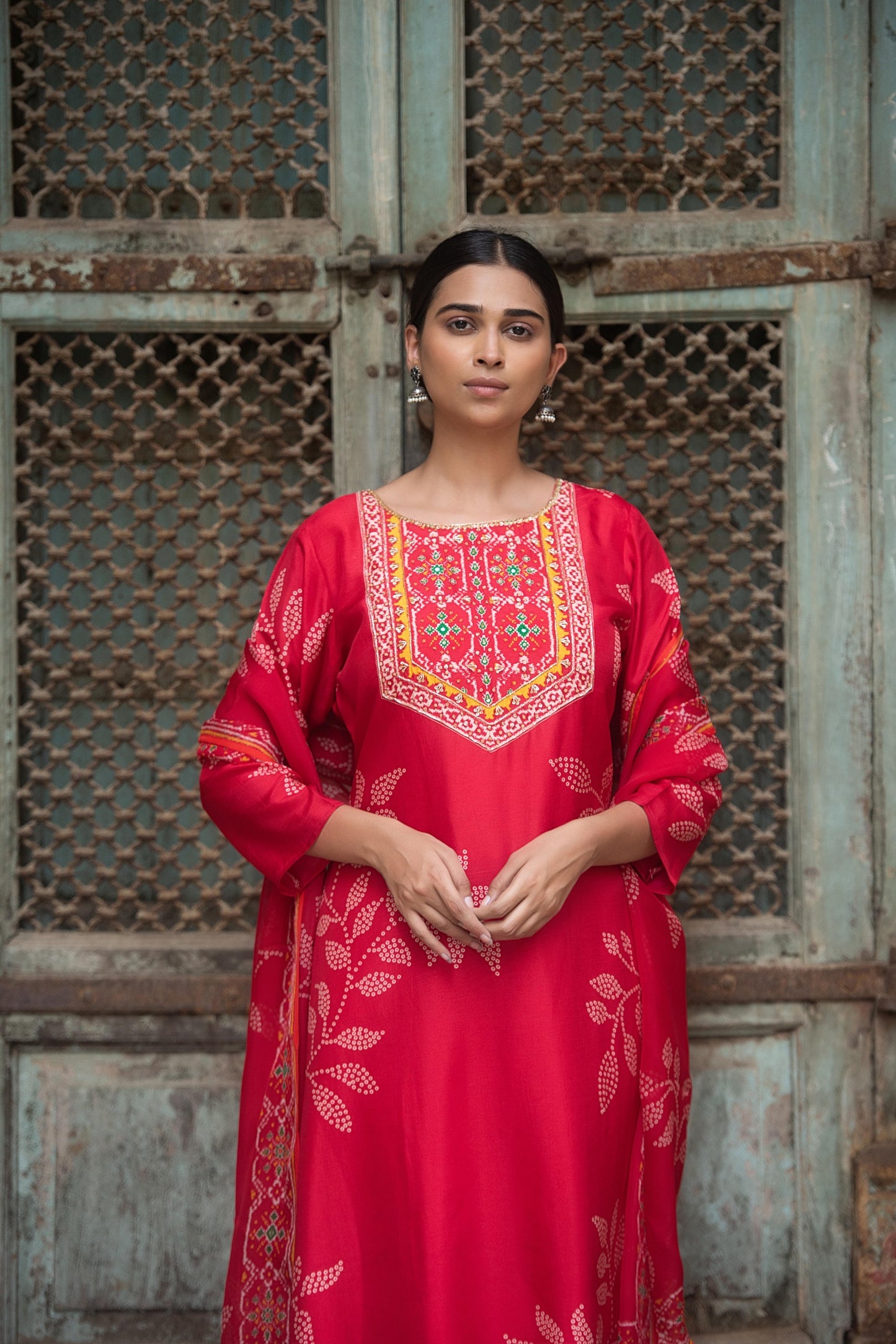 Fussy Russian silk suit