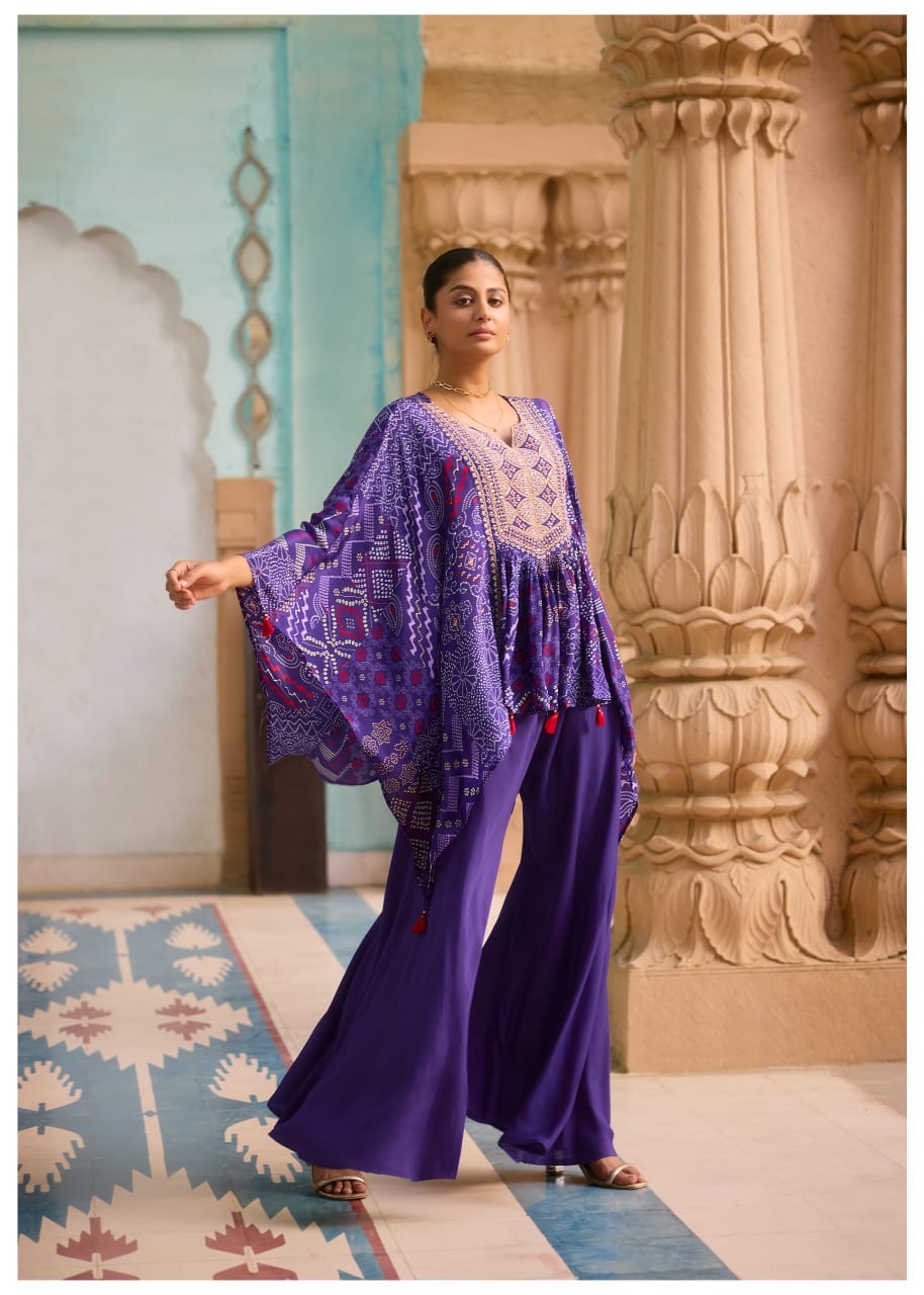 Royal Purple Suhana kaftan Set