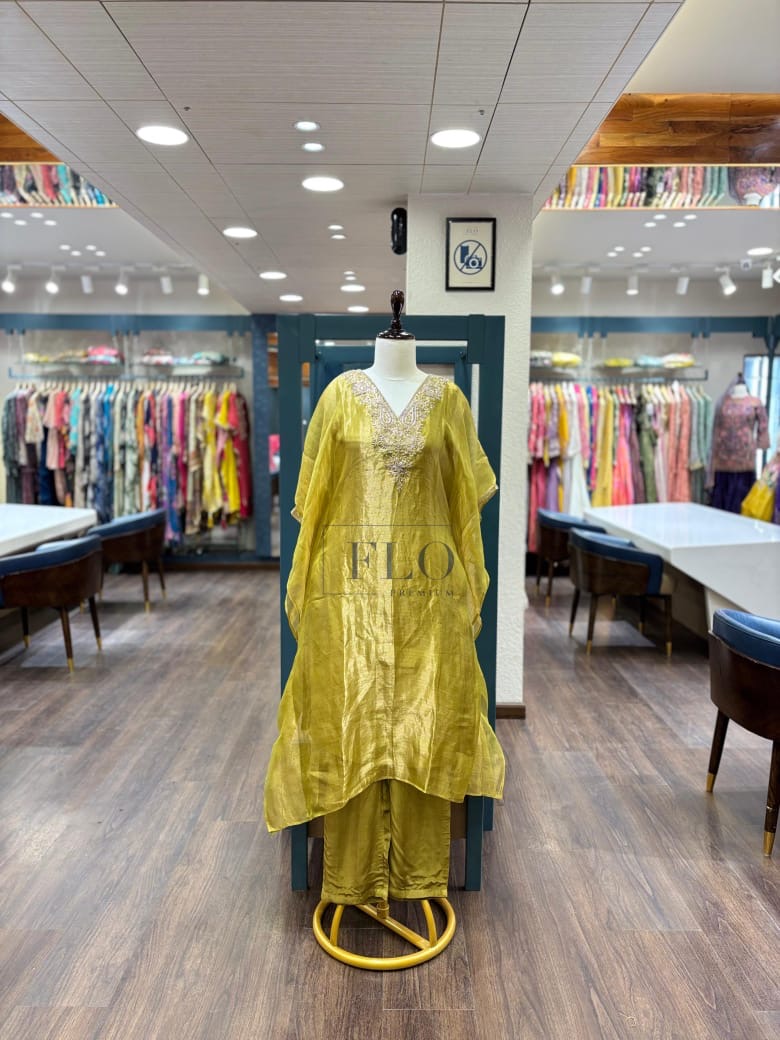 Designer tissue kaftan