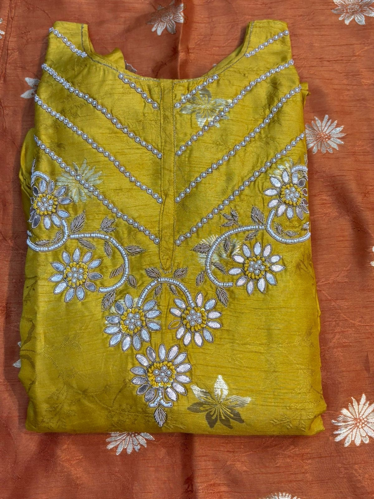Handwork banaras silk suit