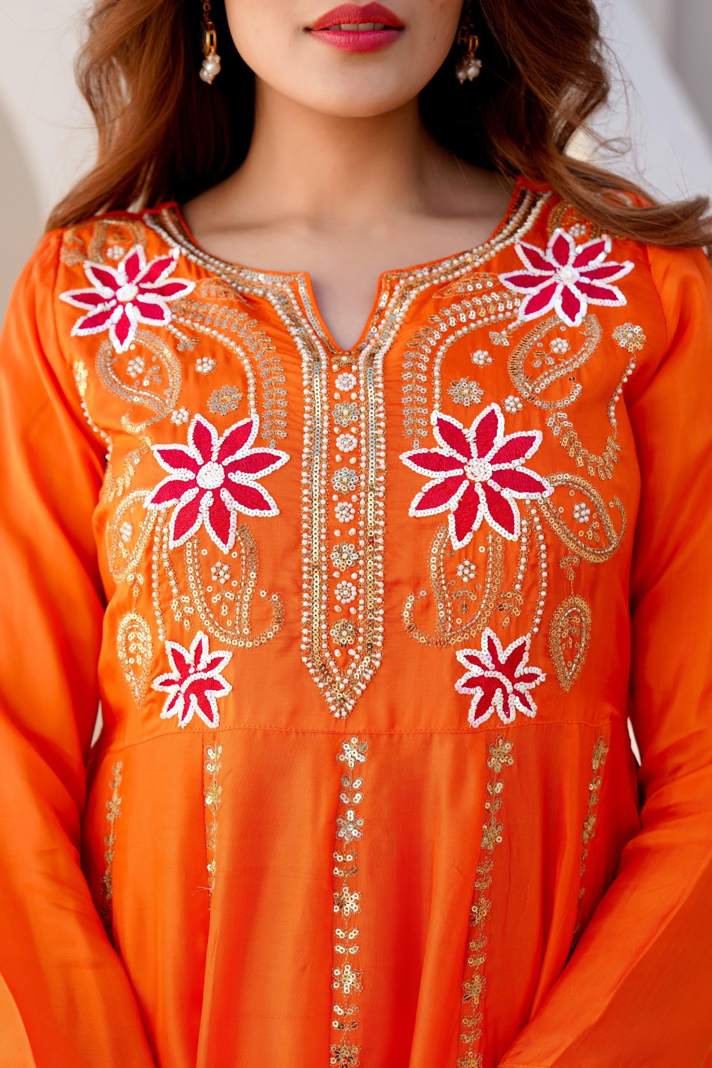 Fanta silk Anarkali