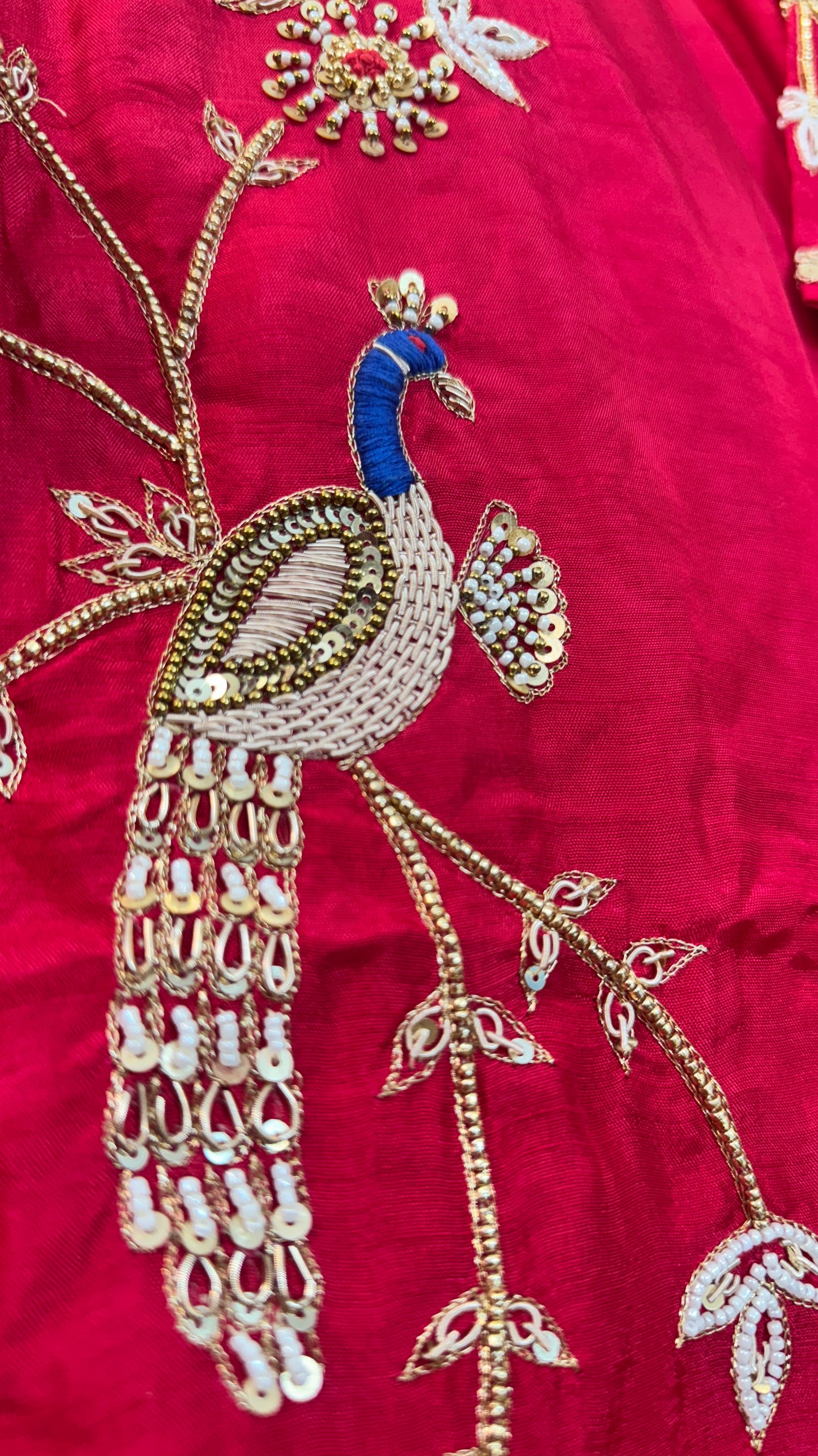Maharani peocock silk suit