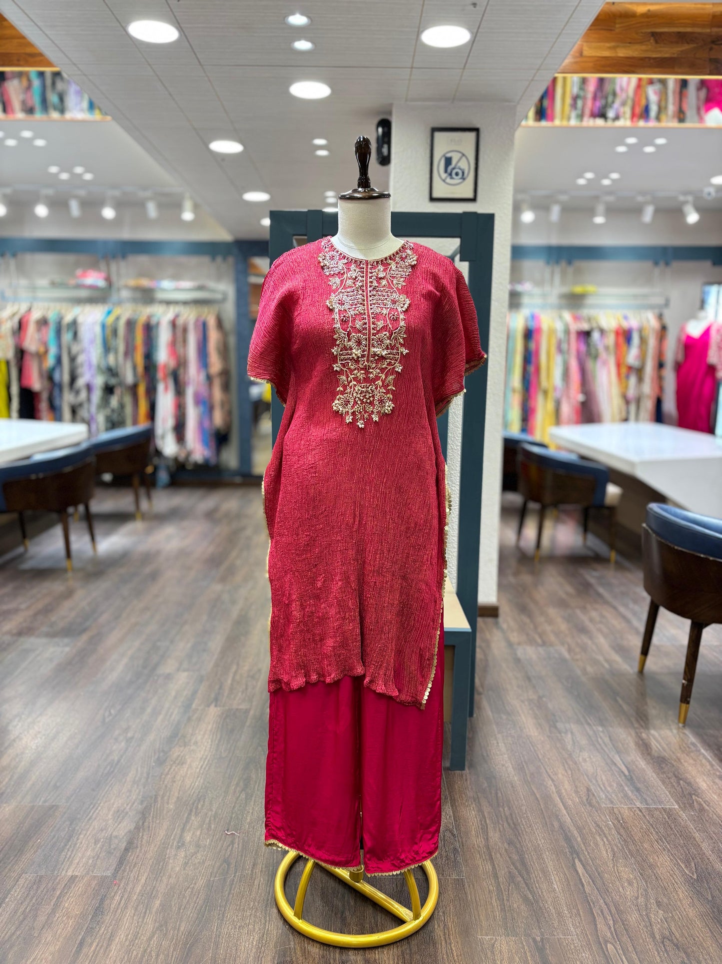 Designer Crush tissue kaftan