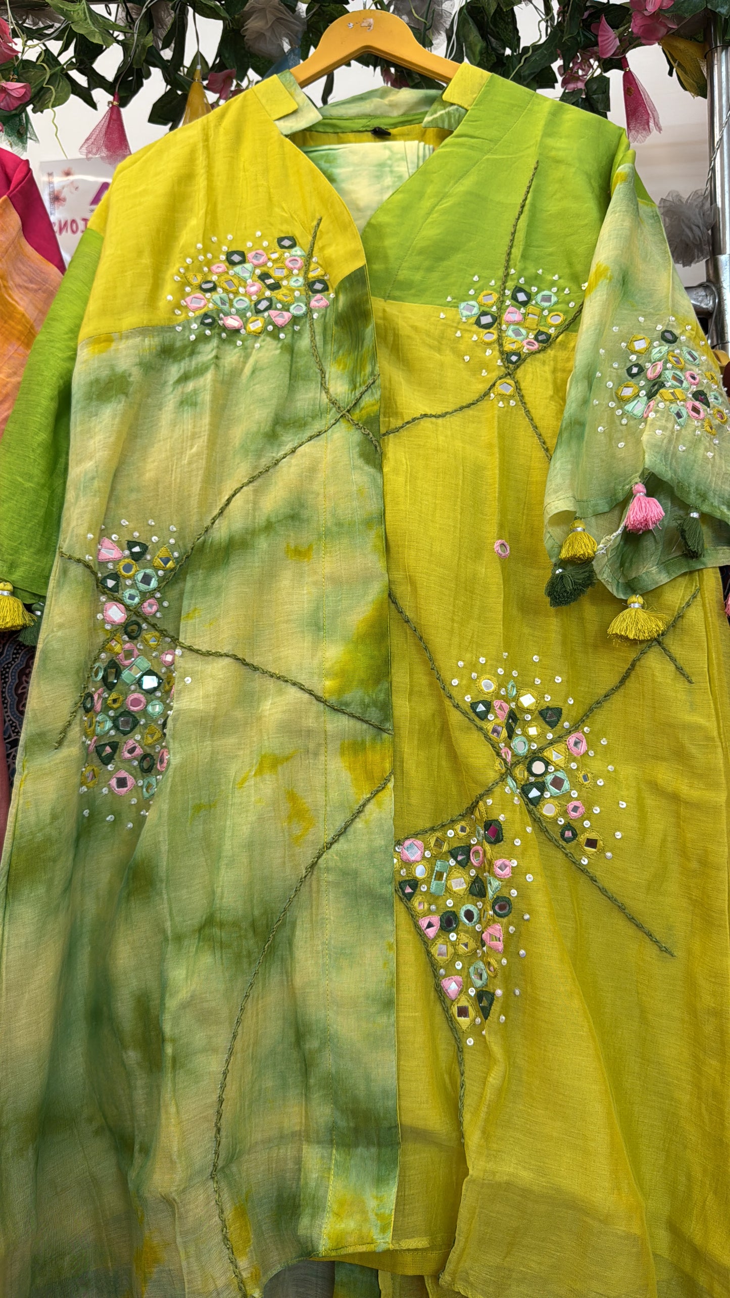 Shibori mul chandari Co ord