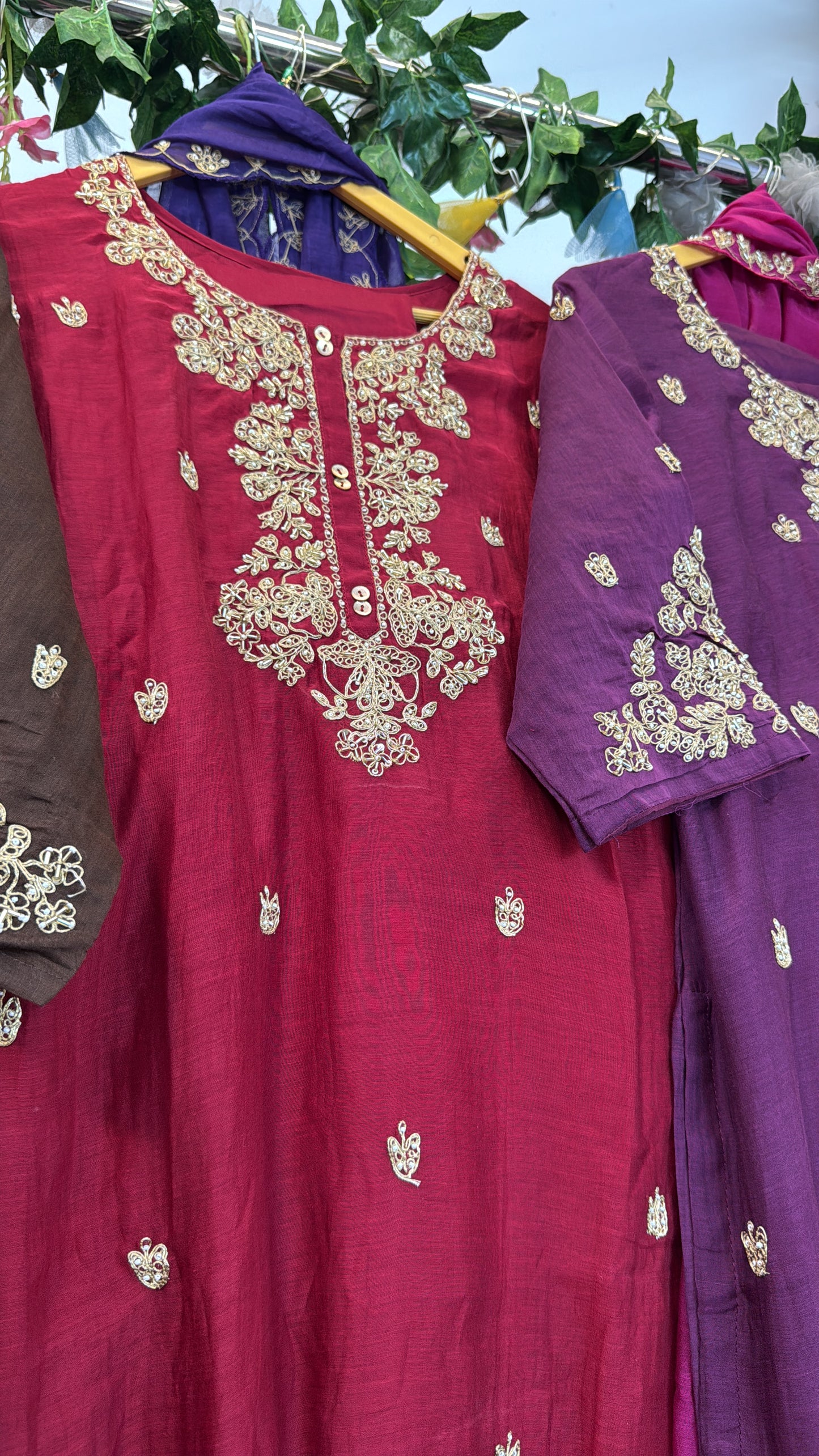 Beautiful Zardosi Suttle Handwork Full Suit Set With Dupatta