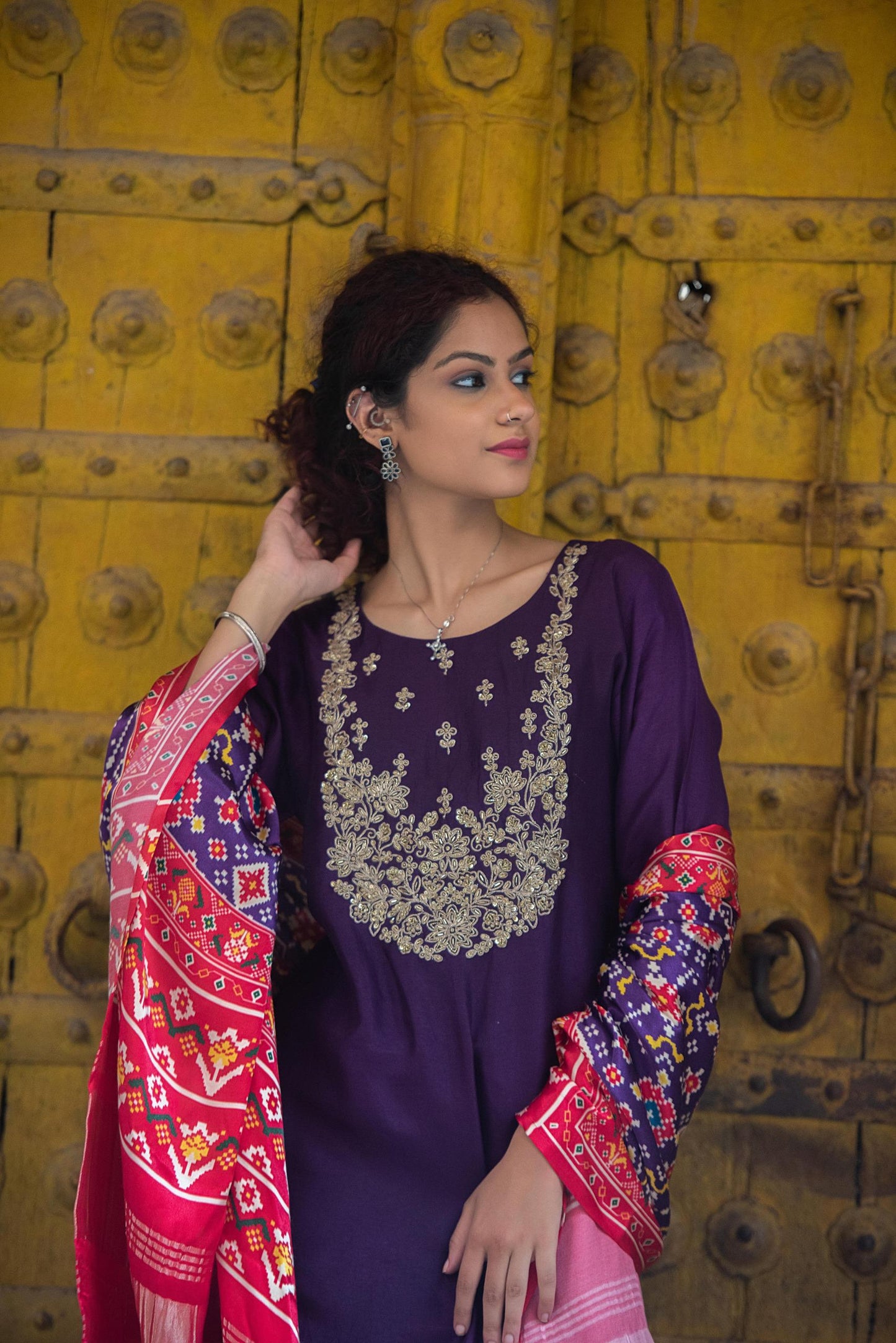 Patola gajji silk suit