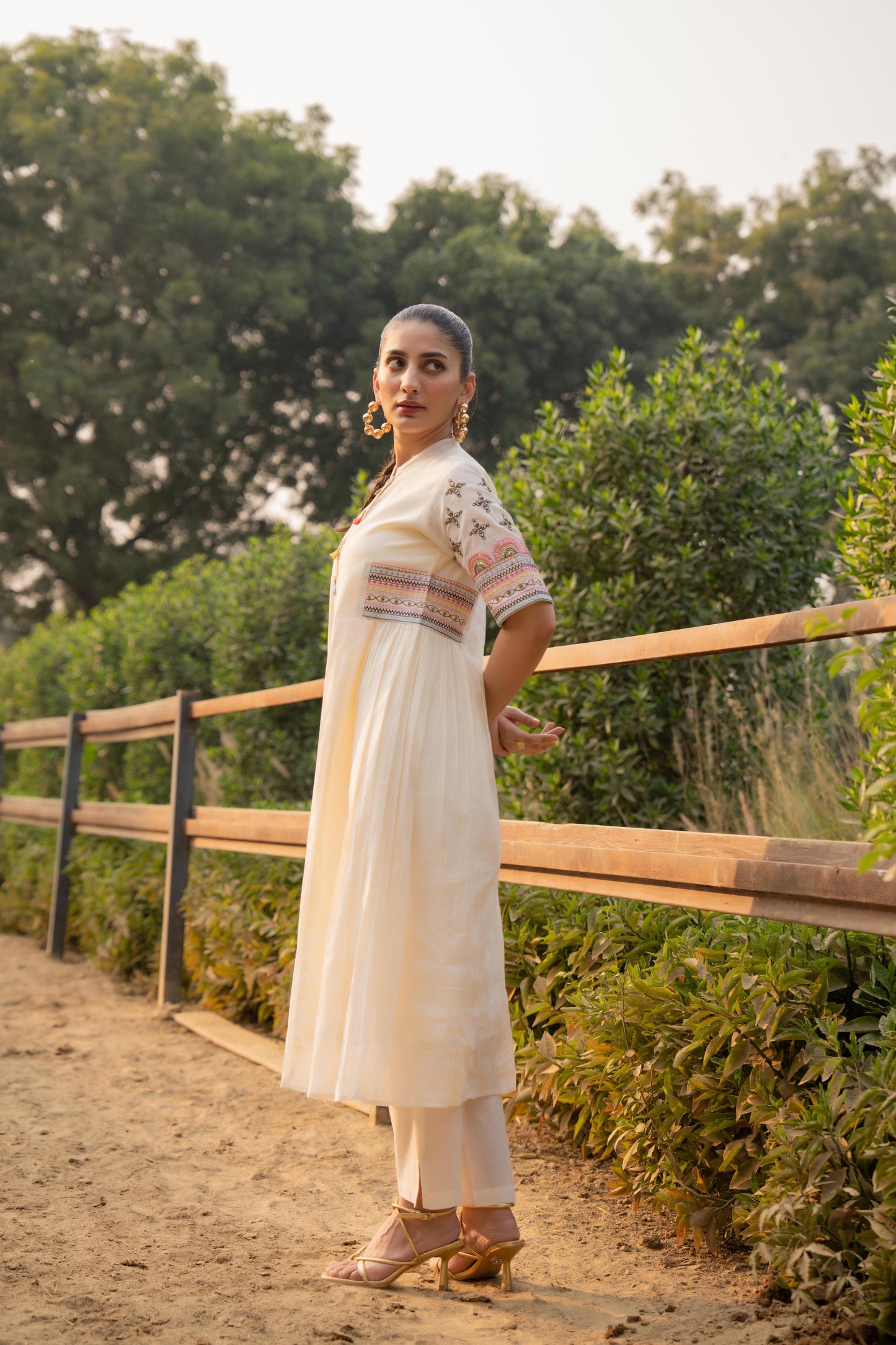 Preety cotton Aline kurta pant