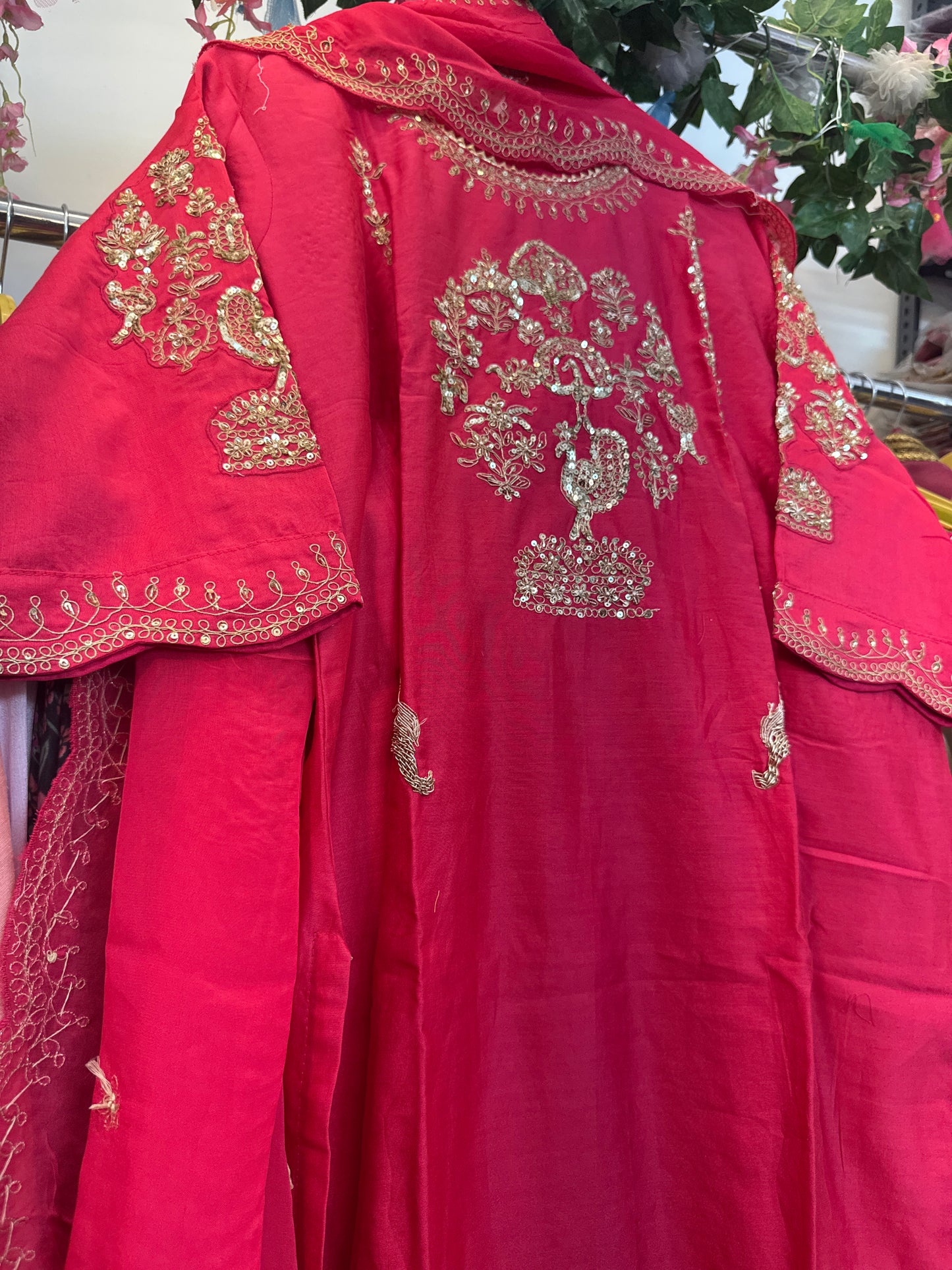 Peacoak Chandari silk suit