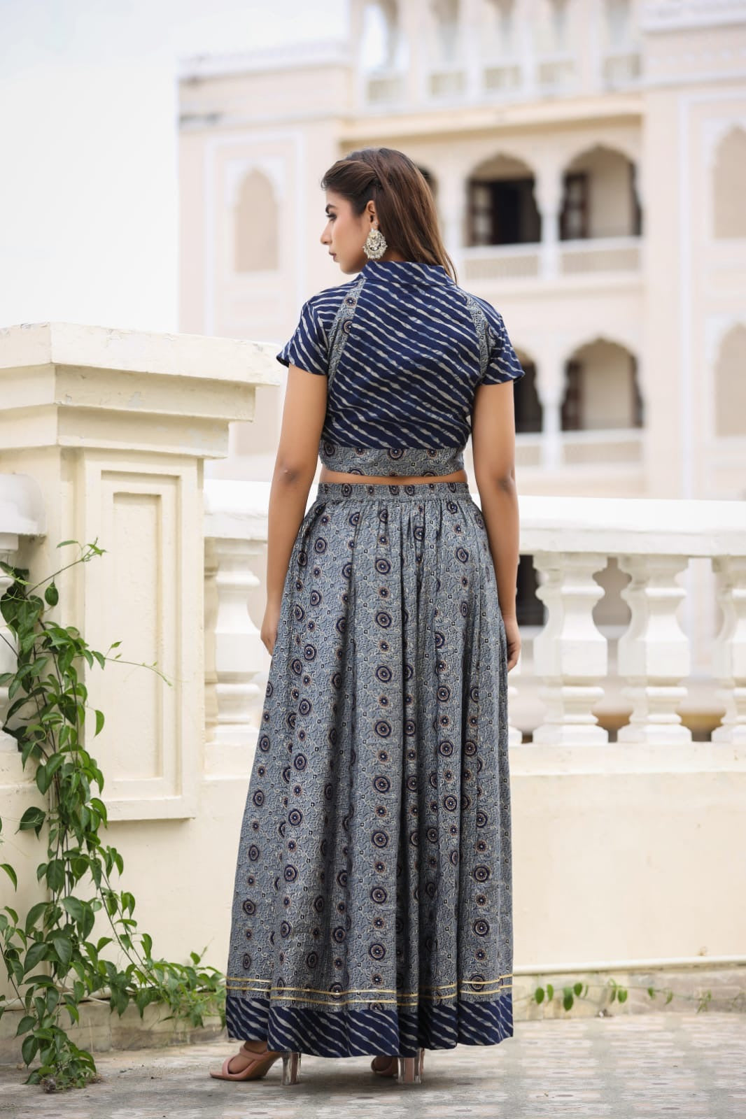 Modal skirt blouse duppata