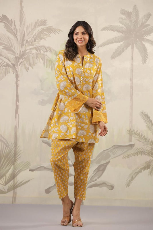 Comforty hand block cotton co ord