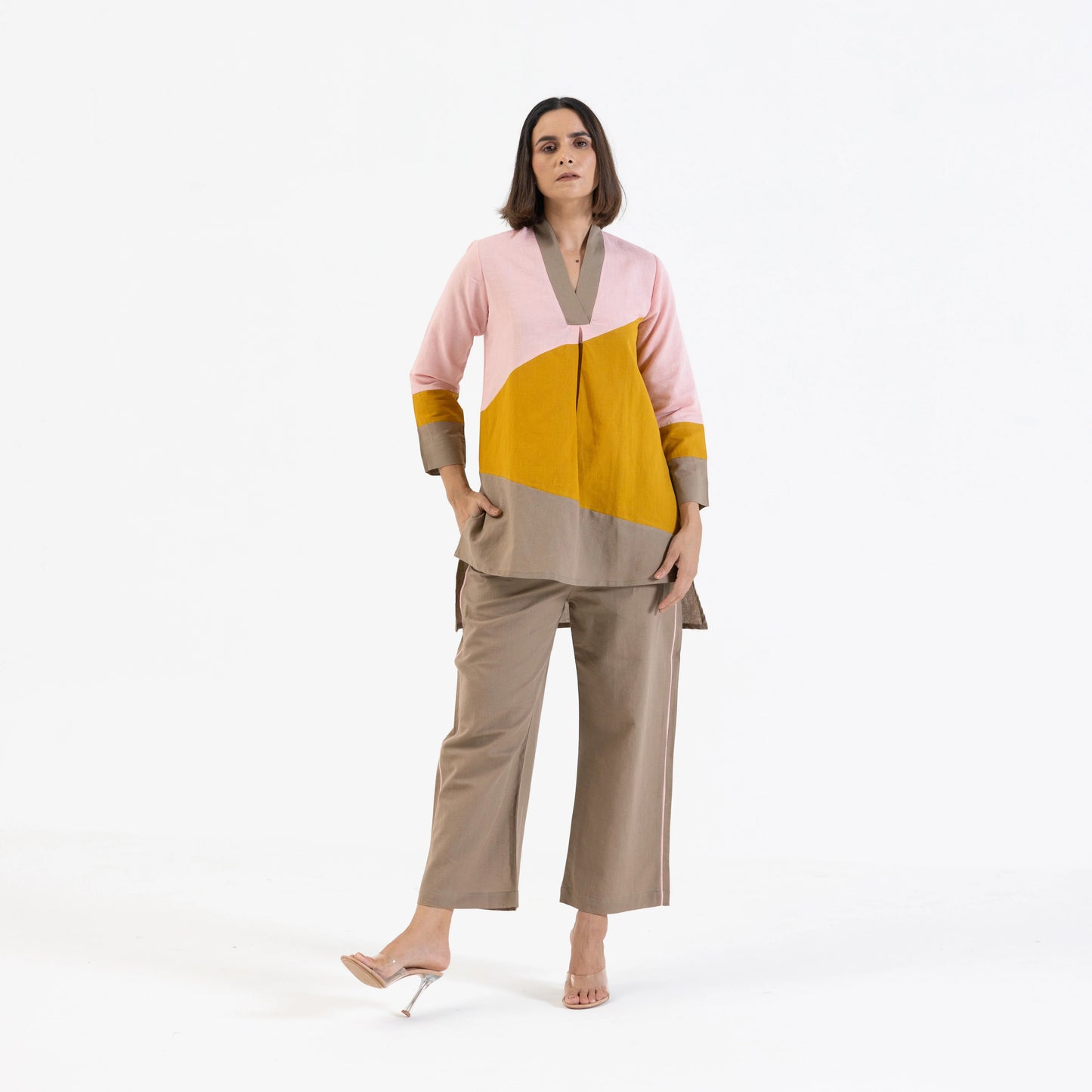 Linen cotton Co-Ord Set in Colour