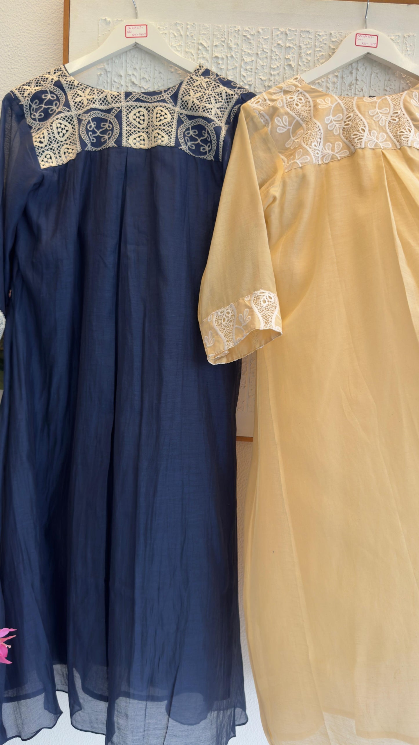 Parsi style mul chandari kurta pant set