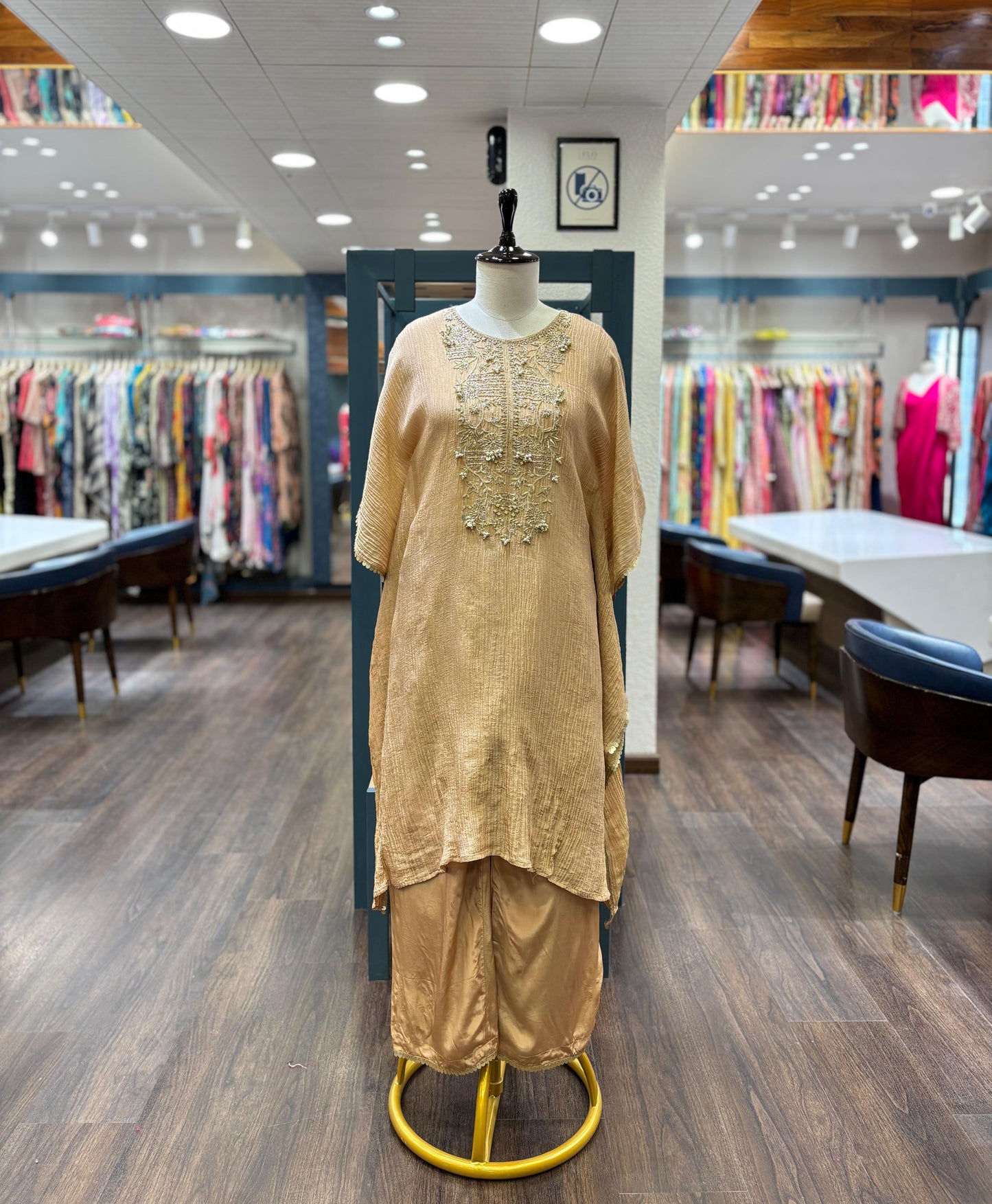 Designer Crush tissue kaftan