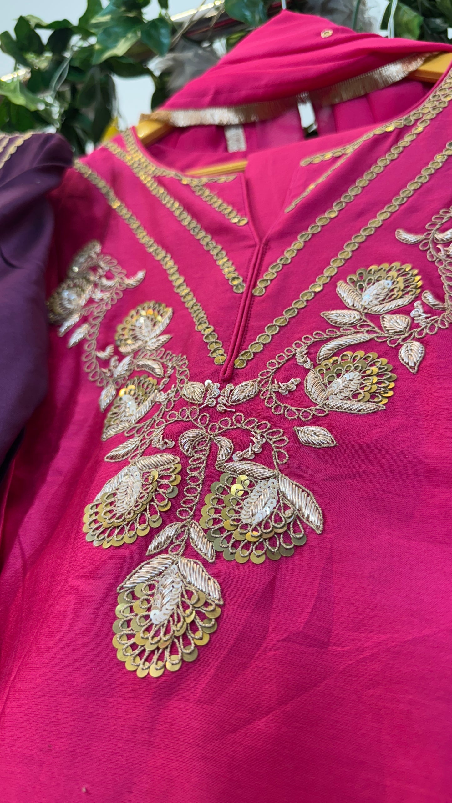 Premium chandari silk suit