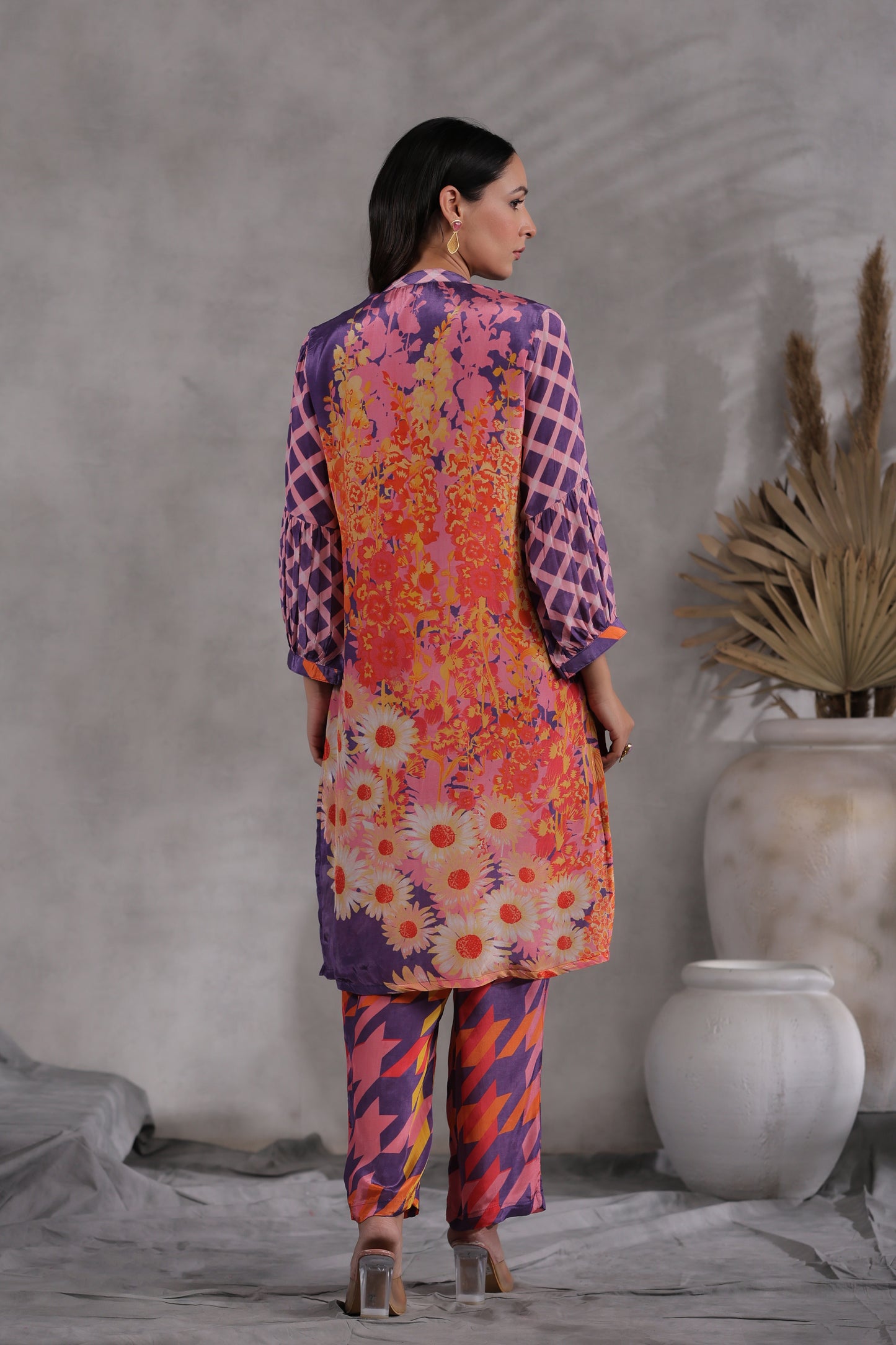 Crepe purple co ord set