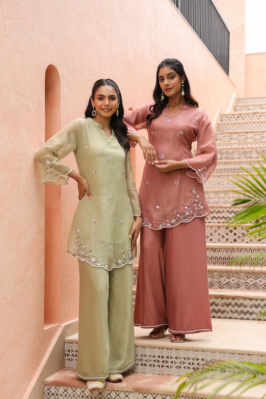 Simmer soft tissue organza co-ord set