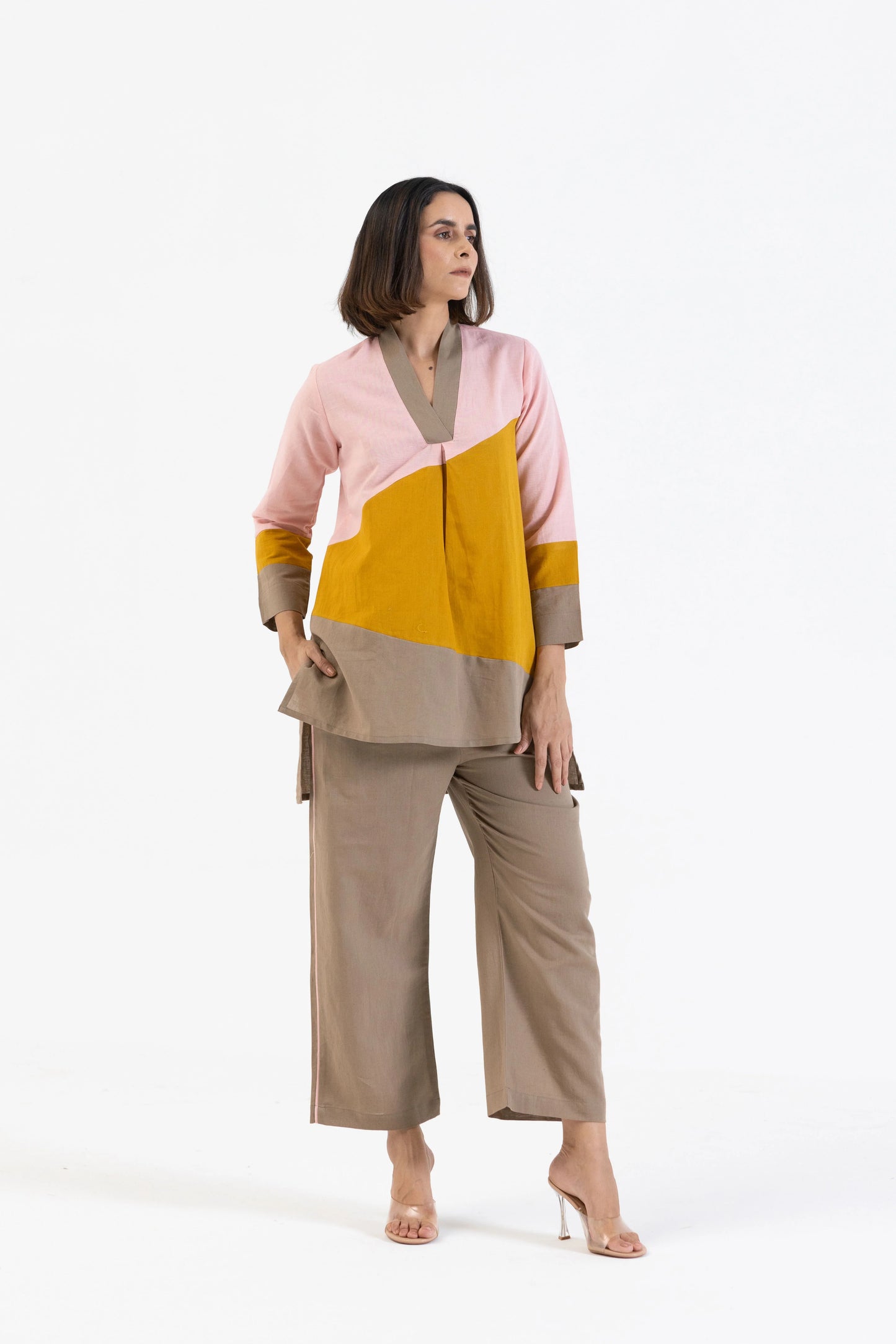 Linen cotton Co-Ord Set in Colour
