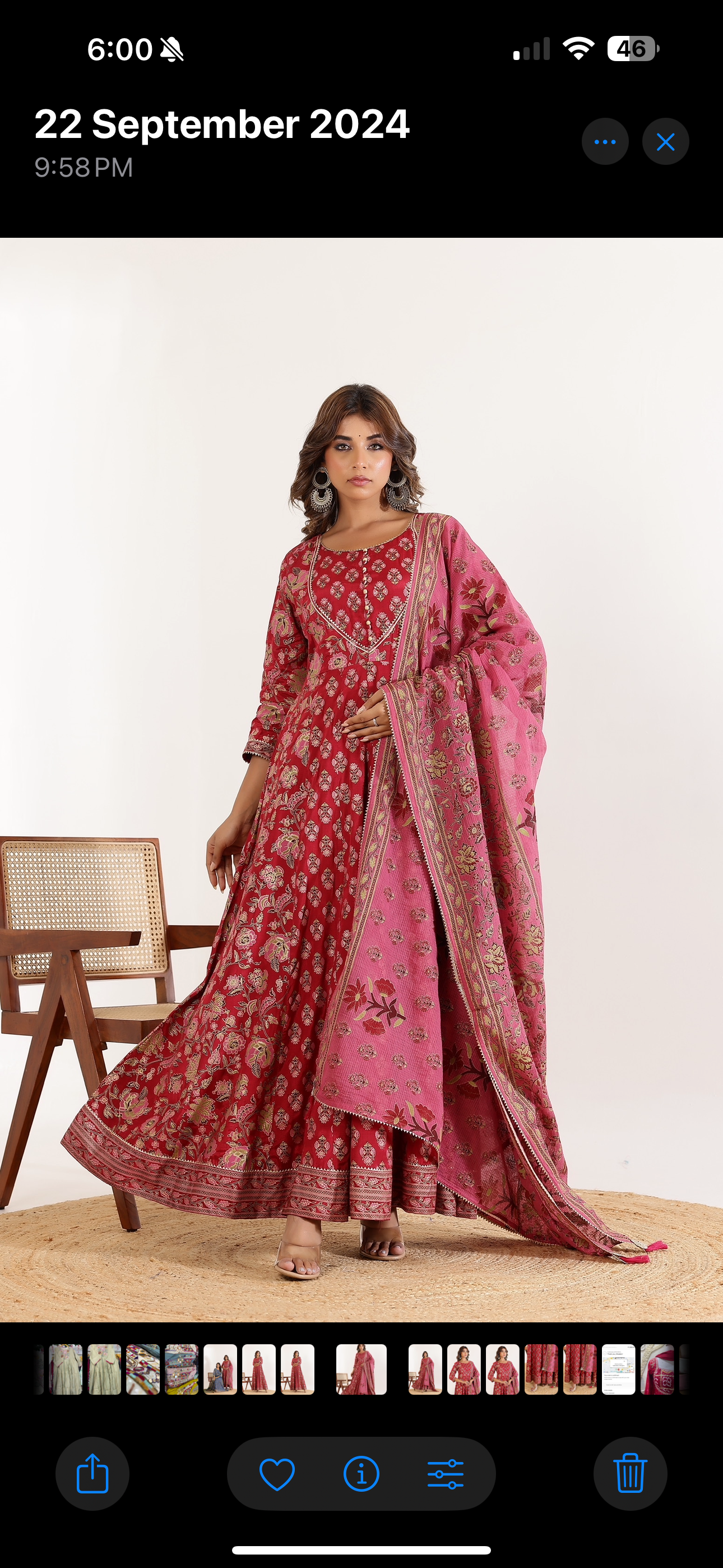 Art silk gown duppata (5 colour)