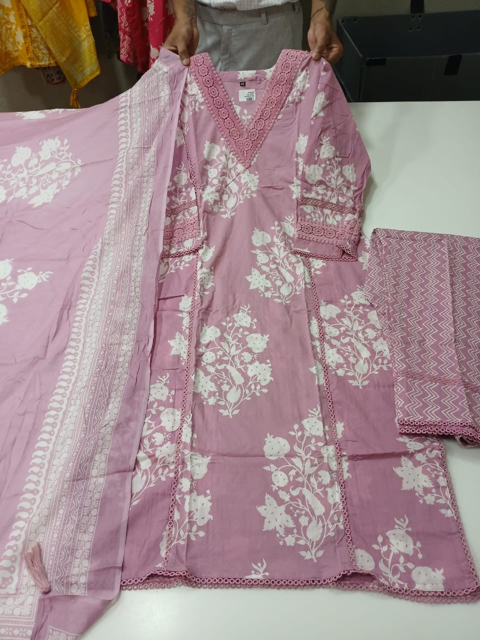 Nude pink Smarty cotton suit